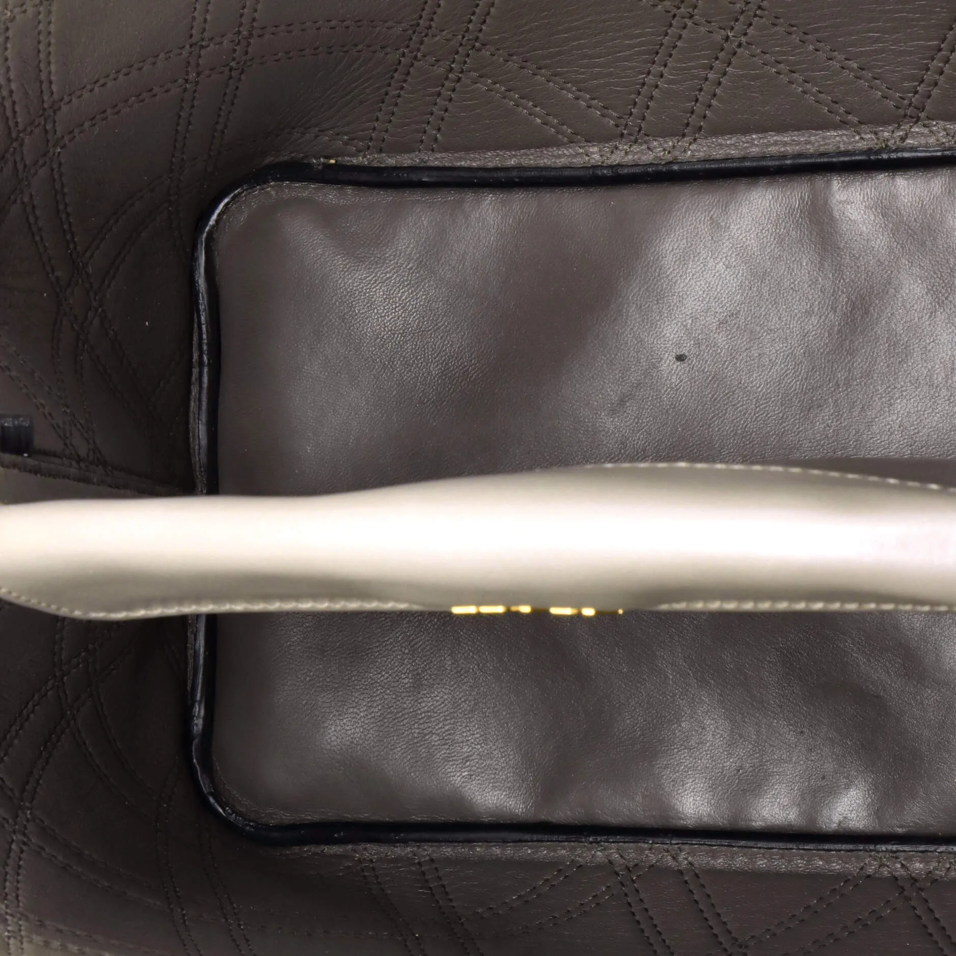 Pre-Loved Prada Cuir Double Tote Quilted Leather Medium sold by Zulily product image thumbnail 5