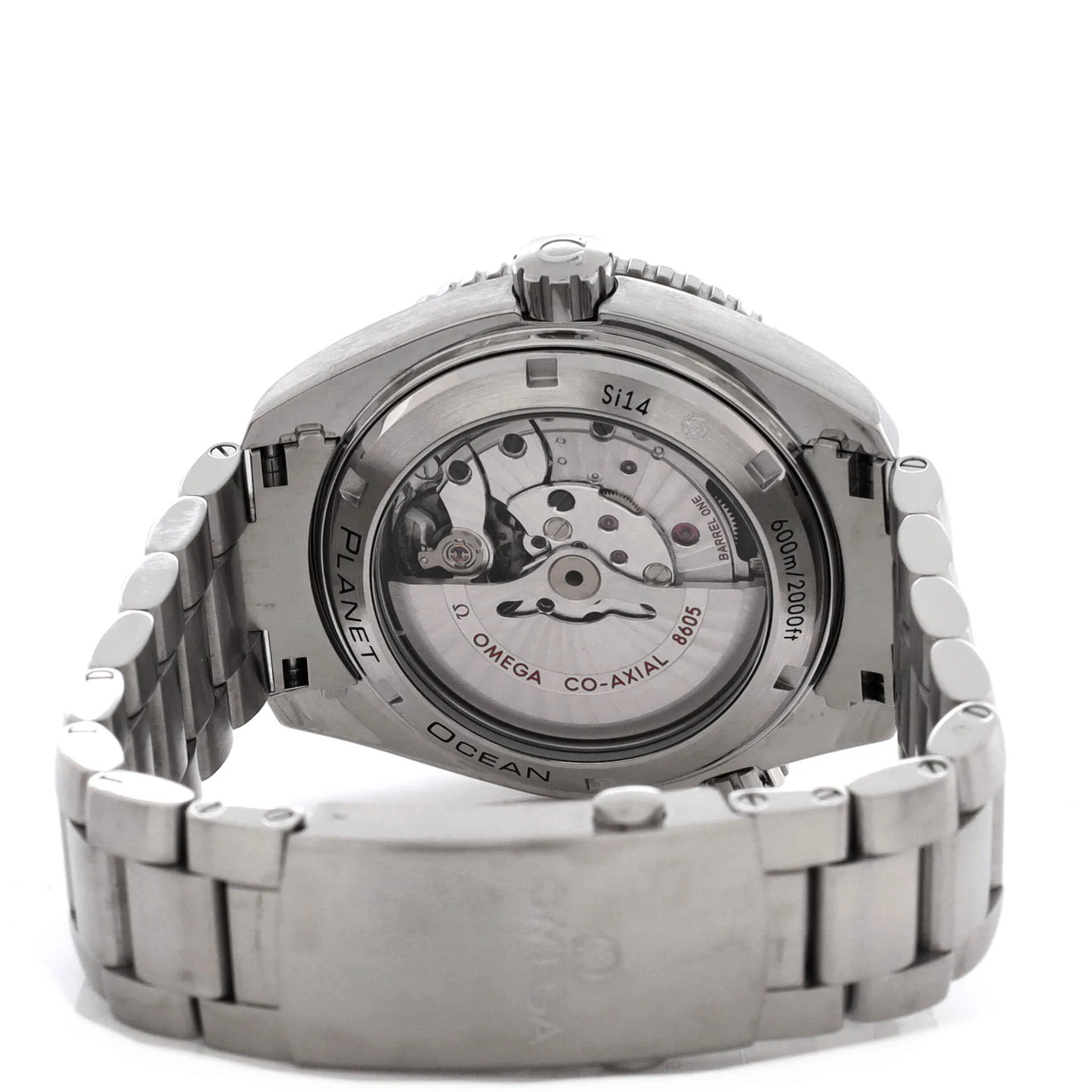 Pre-Loved Omega Seamaster Planet Ocean 600M Co-Axial Chronometer GMT Automatic Watch Stainless Steel 43 sold by Zulily product image thumbnail 5