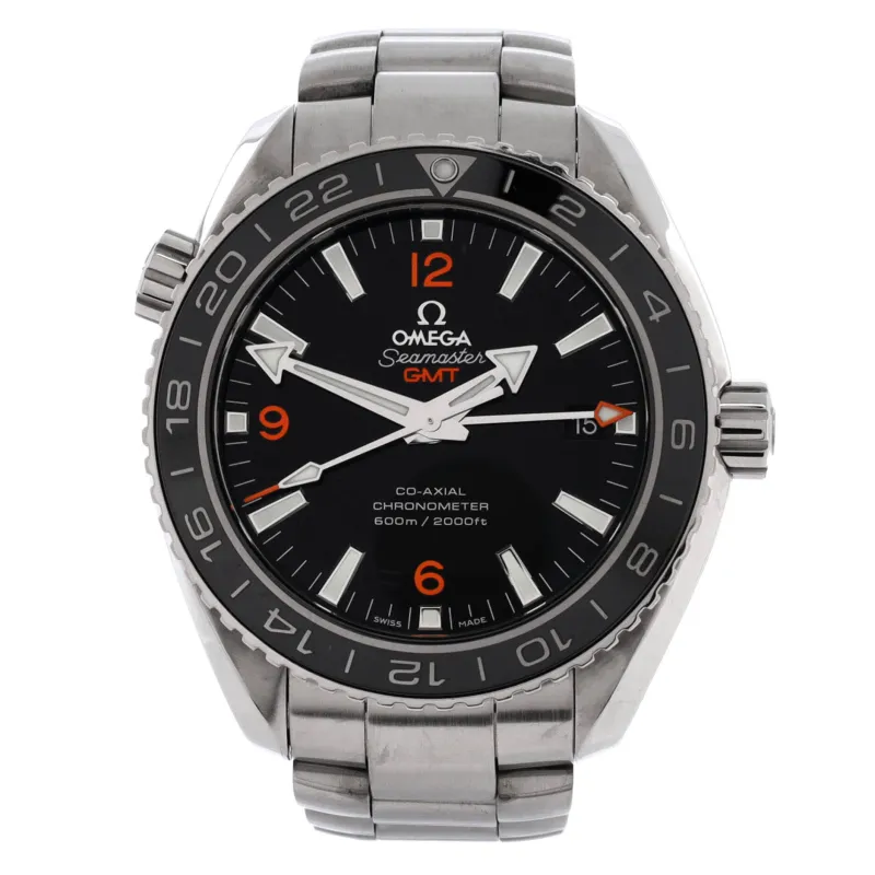Pre-Loved Omega Seamaster Planet Ocean 600M Co-Axial Chronometer GMT Automatic Watch Stainless Steel 43 sold by Zulily