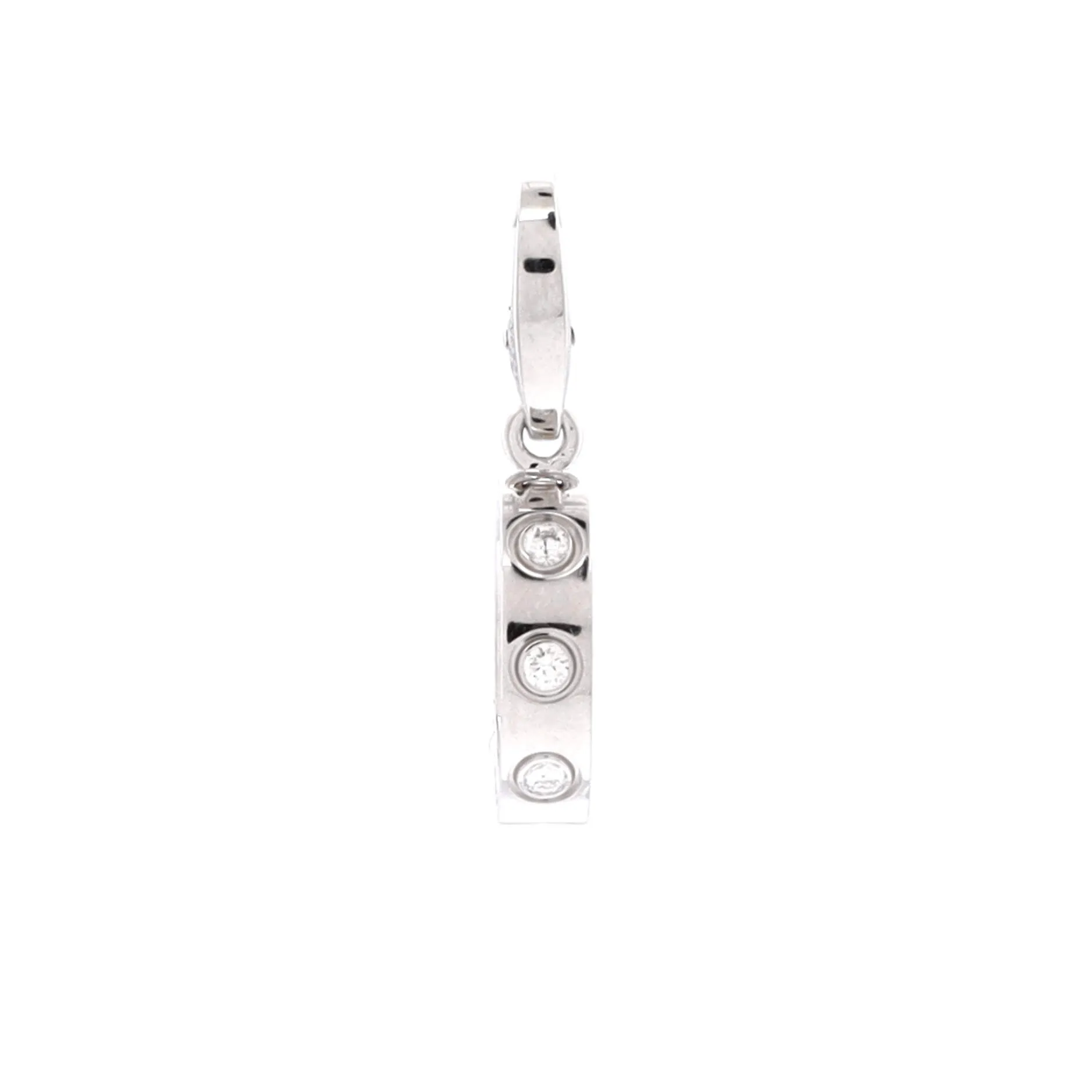Pre-Loved Cartier Love Pendant Charm Pendant & Charms 18K White Gold with Diamonds sold by Zulily product image thumbnail 3