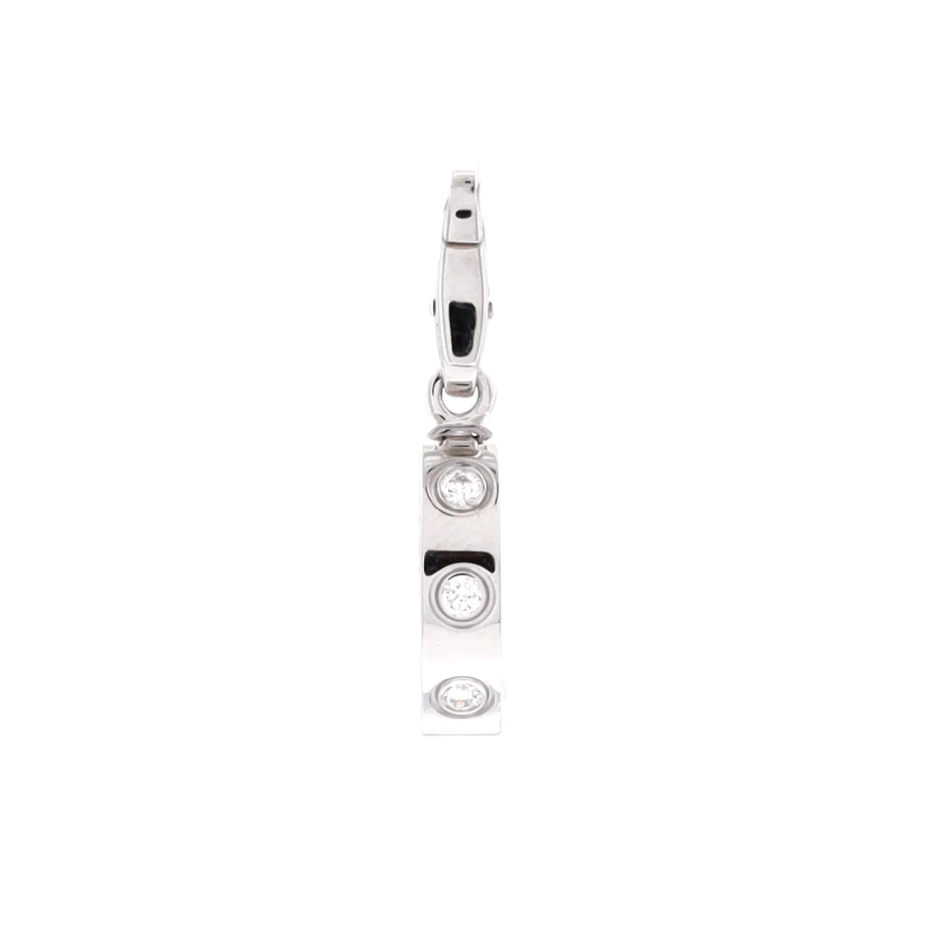 Pre-Loved Cartier Love Pendant Charm Pendant & Charms 18K White Gold with Diamonds sold by Zulily