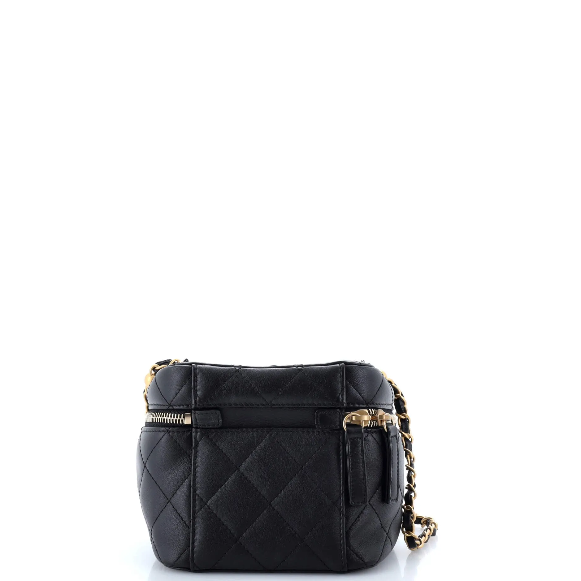 Pre-Loved Chanel Chain Bar Vanity Case with Chain Quilted Calfskin Small sold by Zulily product image thumbnail 4