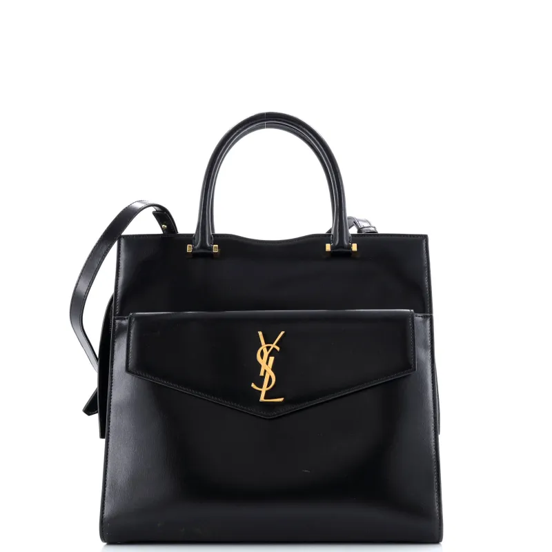 Pre-Loved Saint Laurent Uptown Tote Leather Large sold by Zulily