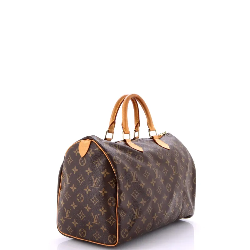 Pre-Loved Louis Vuitton Speedy Handbag Monogram Canvas 35 sold by Zulily