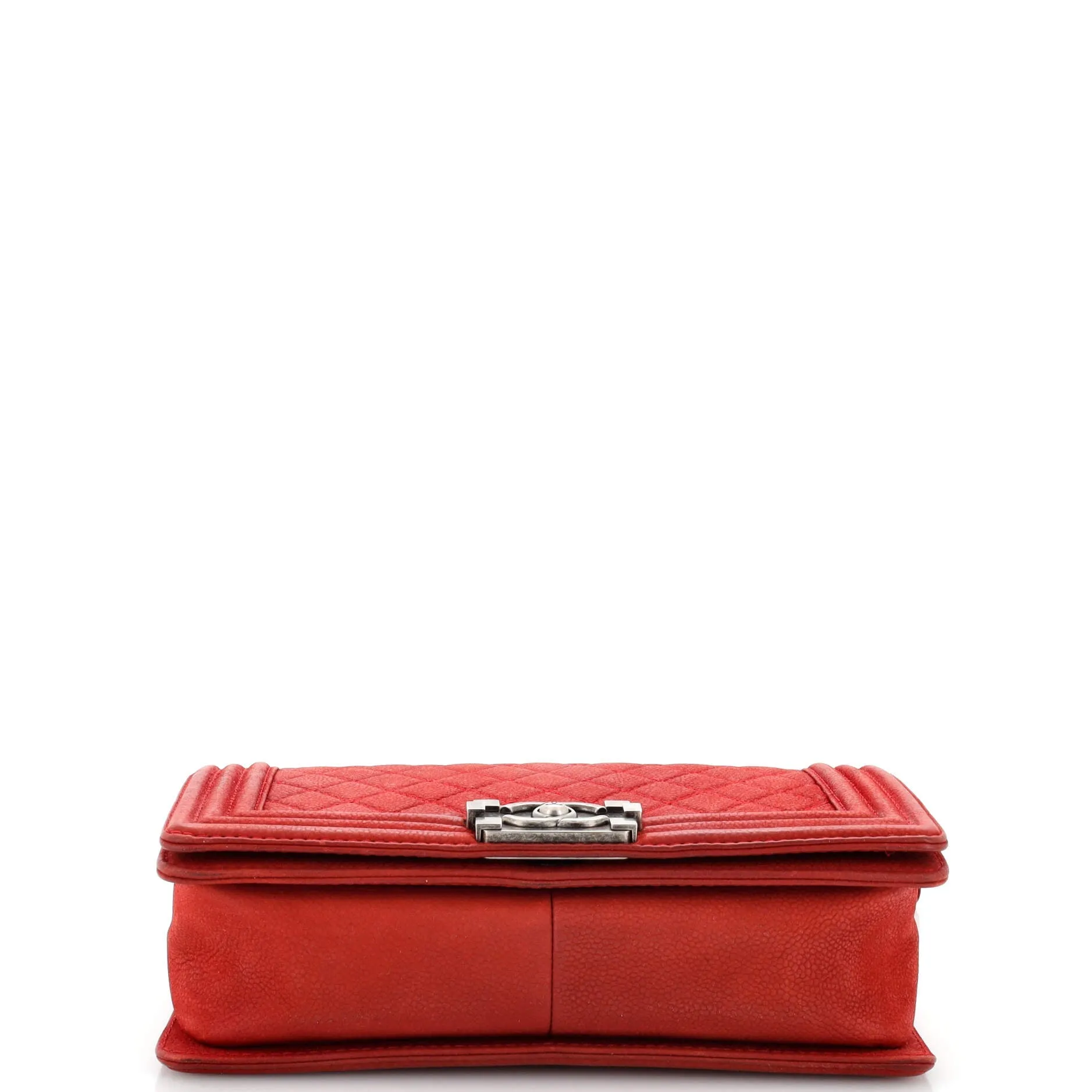 Pre-Loved Chanel Boy Flap Bag Quilted Matte Caviar Old Medium sold by Zulily product image thumbnail 4