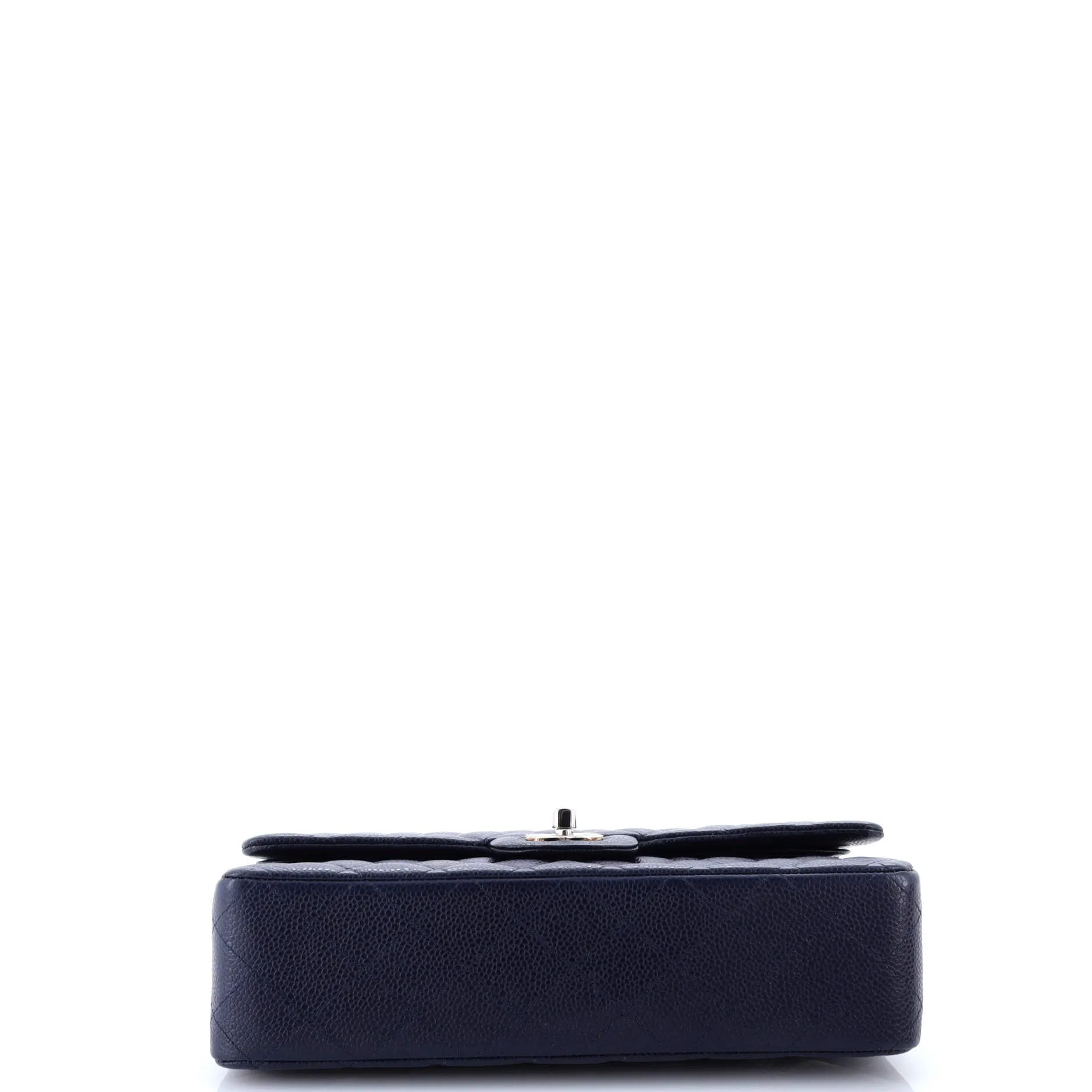 Pre-Loved Chanel Classic Double Flap Bag Quilted Caviar Medium sold by Zulily product image thumbnail 4