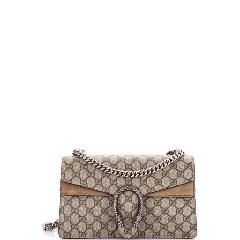 Pre-Loved Gucci Dionysus Bag GG Coated Canvas and Leather Small sold by Zulily