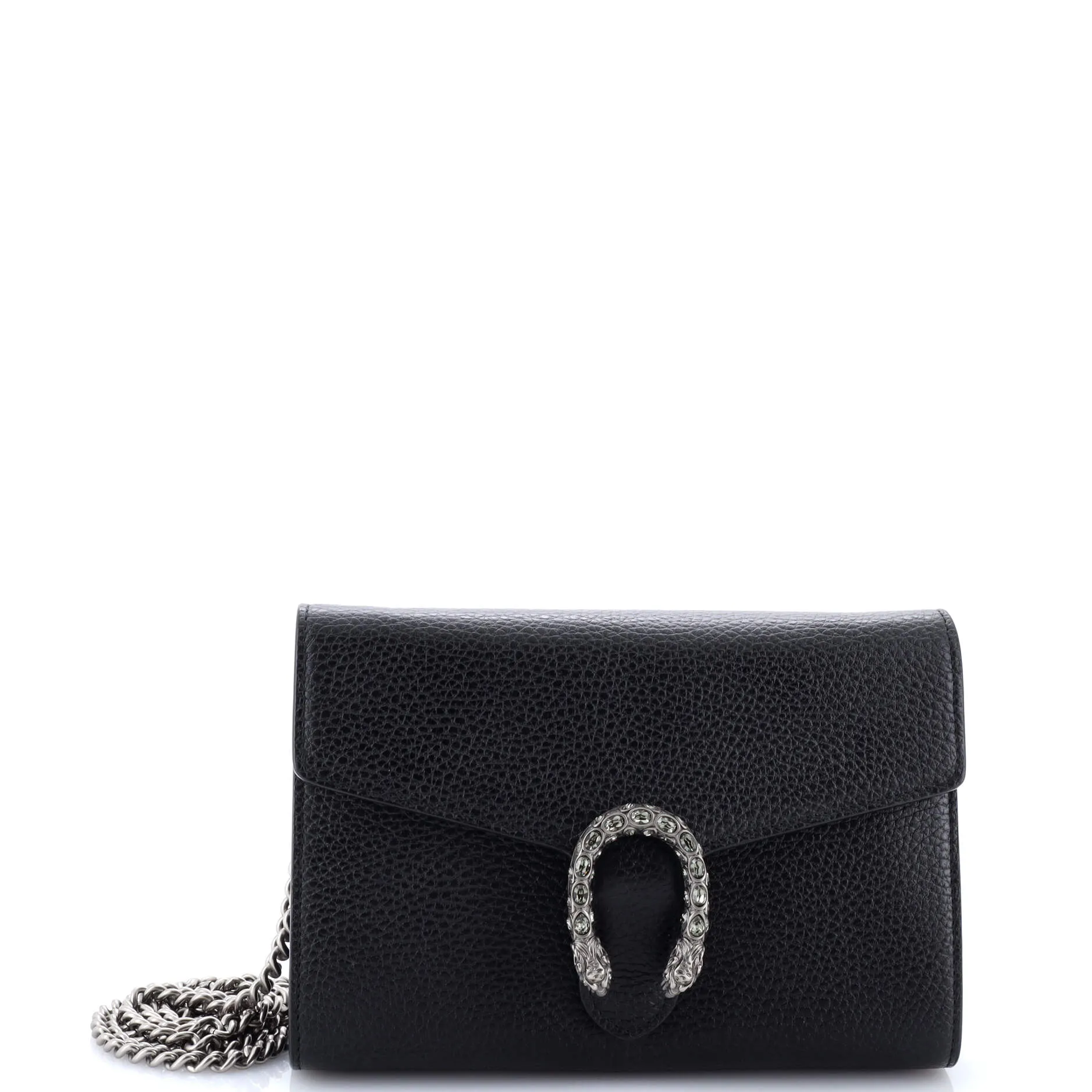 Pre-Loved Gucci Dionysus Chain Wallet Leather with Embellished Detail Small sold by Zulily