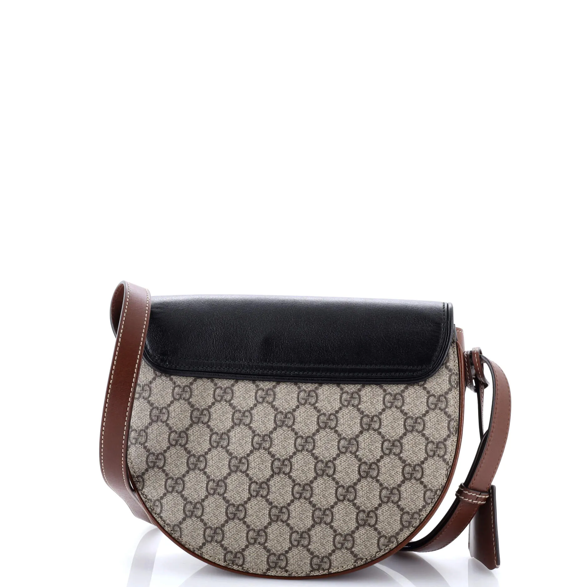 Pre-Loved Gucci Padlock Saddle Shoulder Bag GG Coated Canvas and Leather Small sold by Zulily product image thumbnail 3