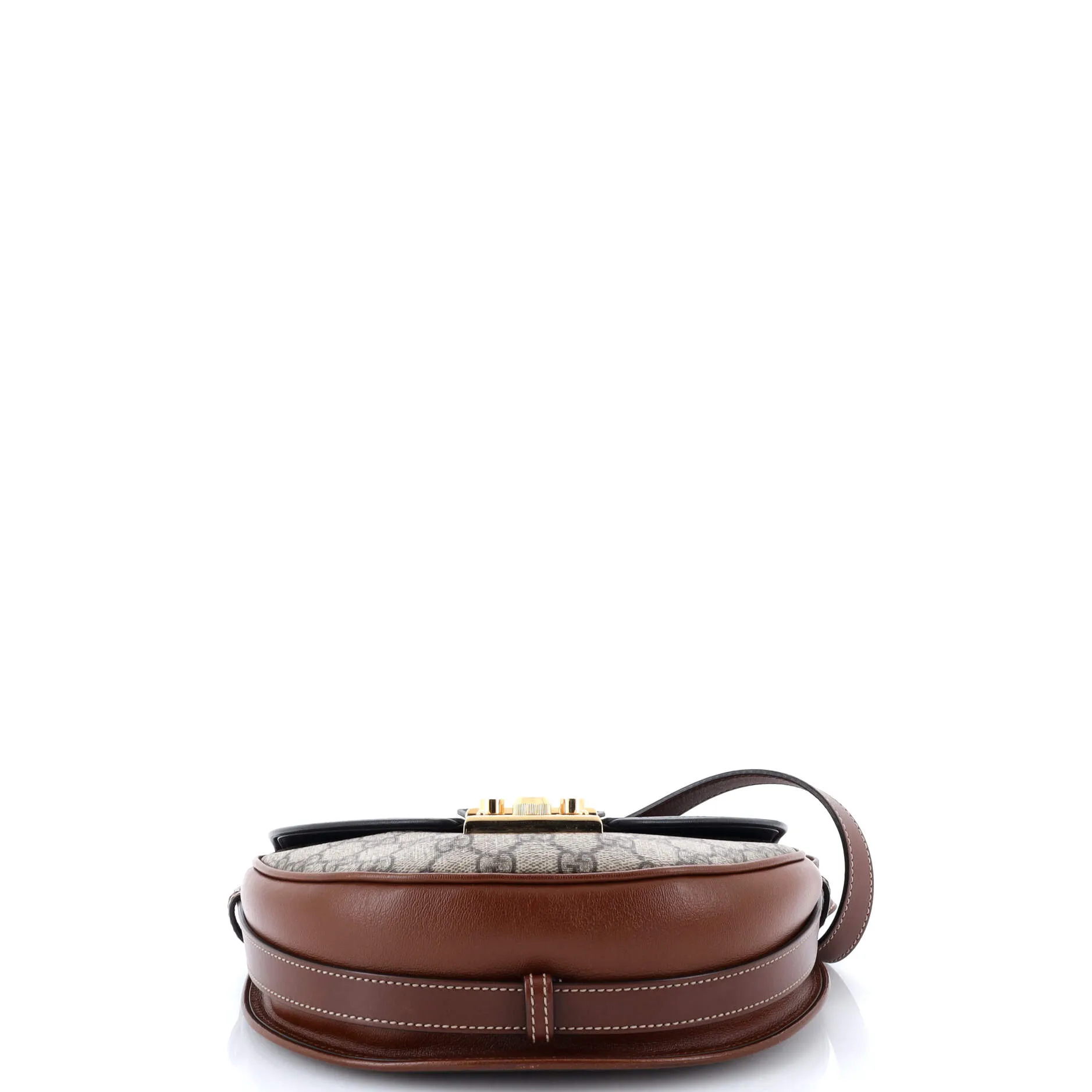 Pre-Loved Gucci Padlock Saddle Shoulder Bag GG Coated Canvas and Leather Small sold by Zulily product image thumbnail 4