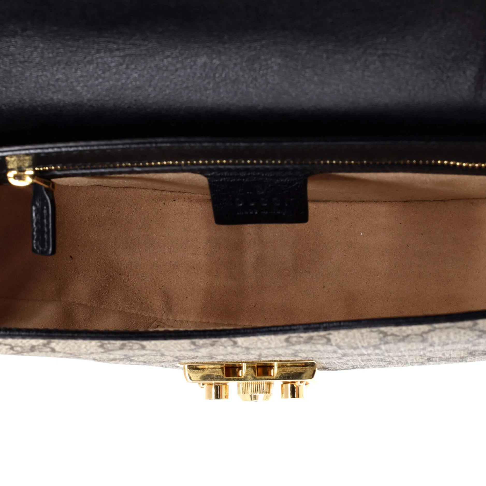 Pre-Loved Gucci Padlock Saddle Shoulder Bag GG Coated Canvas and Leather Small sold by Zulily product image thumbnail 5