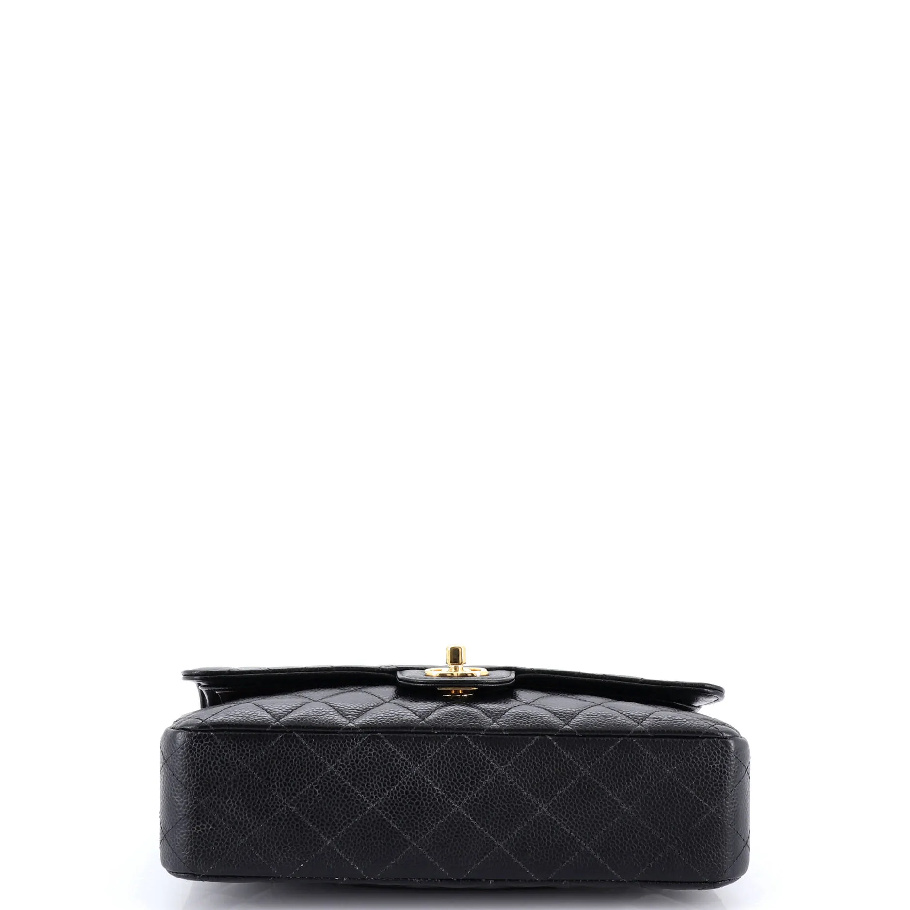 Pre-Loved Chanel Classic Double Flap Bag Quilted Caviar Medium sold by Zulily product image thumbnail 5
