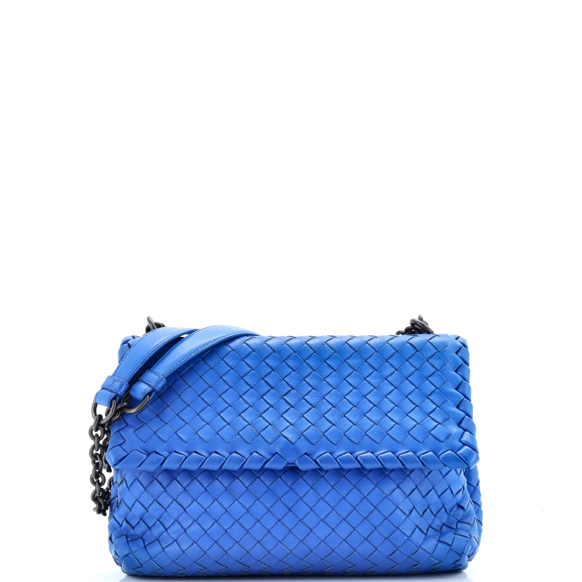 Pre-Loved Bottega Veneta Olimpia Crossbody Bag Intrecciato Nappa Small sold by Zulily