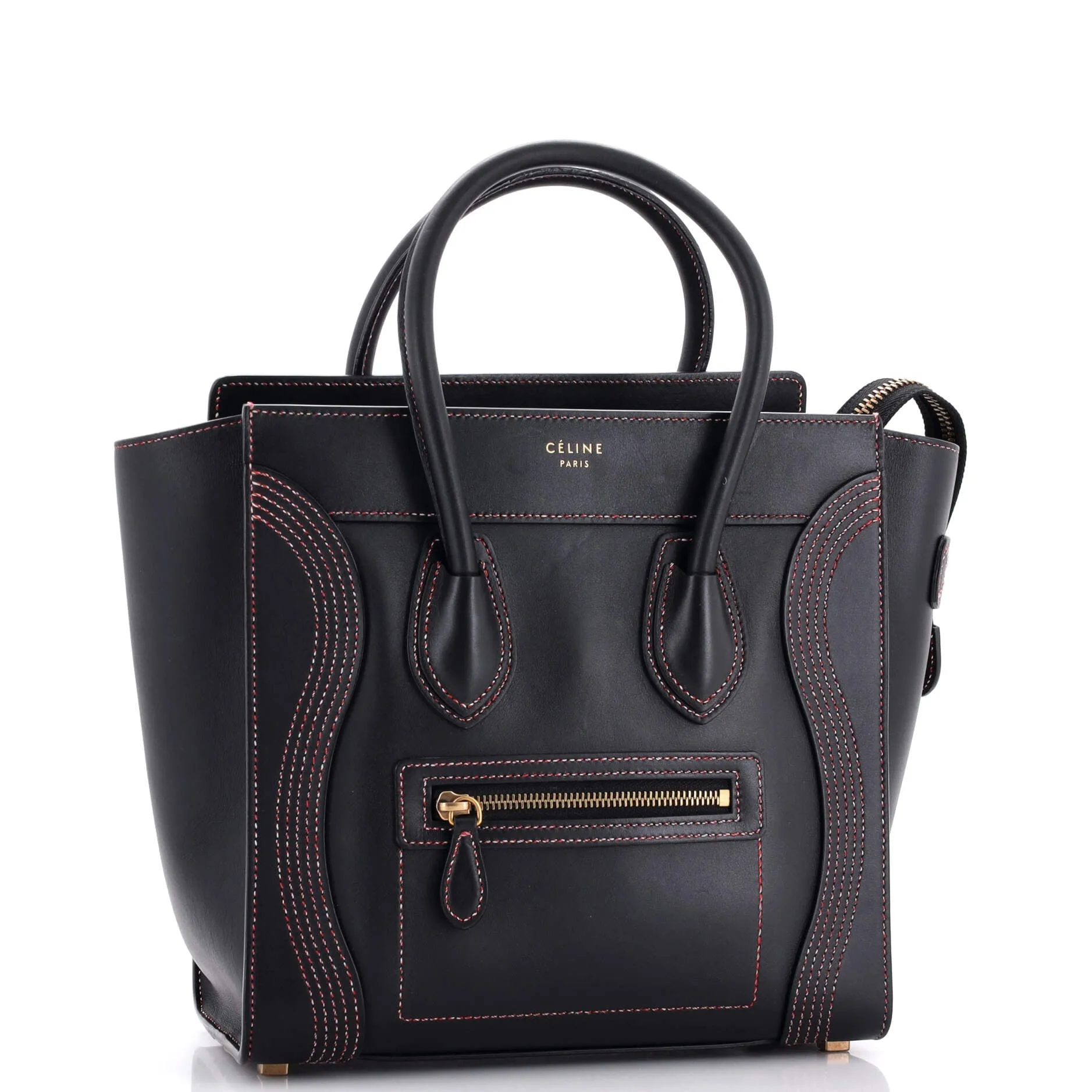 Pre-Loved Celine Luggage Bag Smooth Leather Micro sold by Zulily product image thumbnail 2