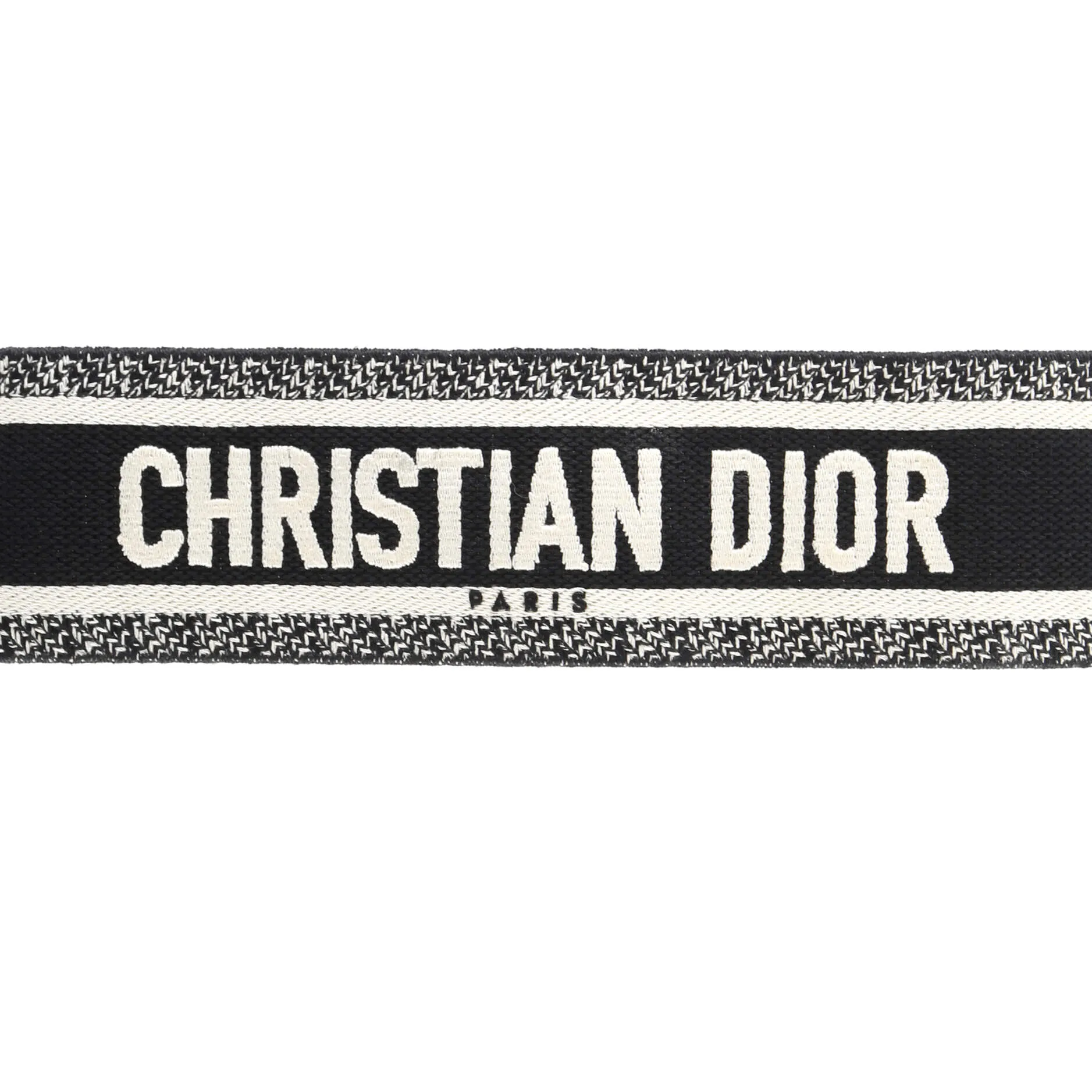 Pre-Loved Christian Dior Logo Shoulder Strap Embroidered Canvas sold by Zulily product image thumbnail 4