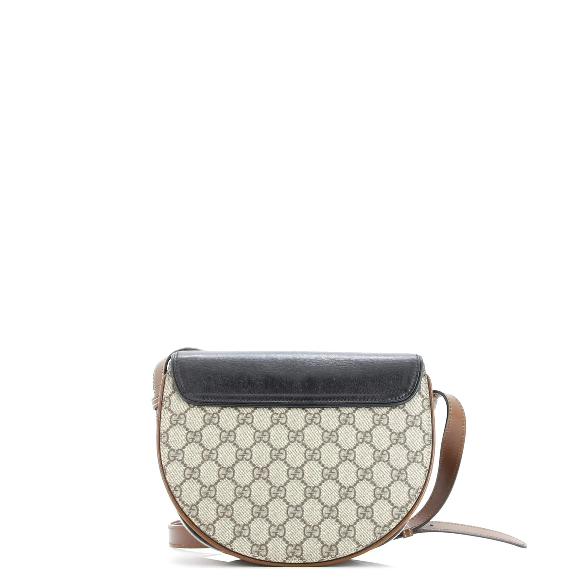 Pre-Loved Gucci Padlock Saddle Shoulder Bag GG Coated Canvas and Leather Small sold by Zulily product image thumbnail 3