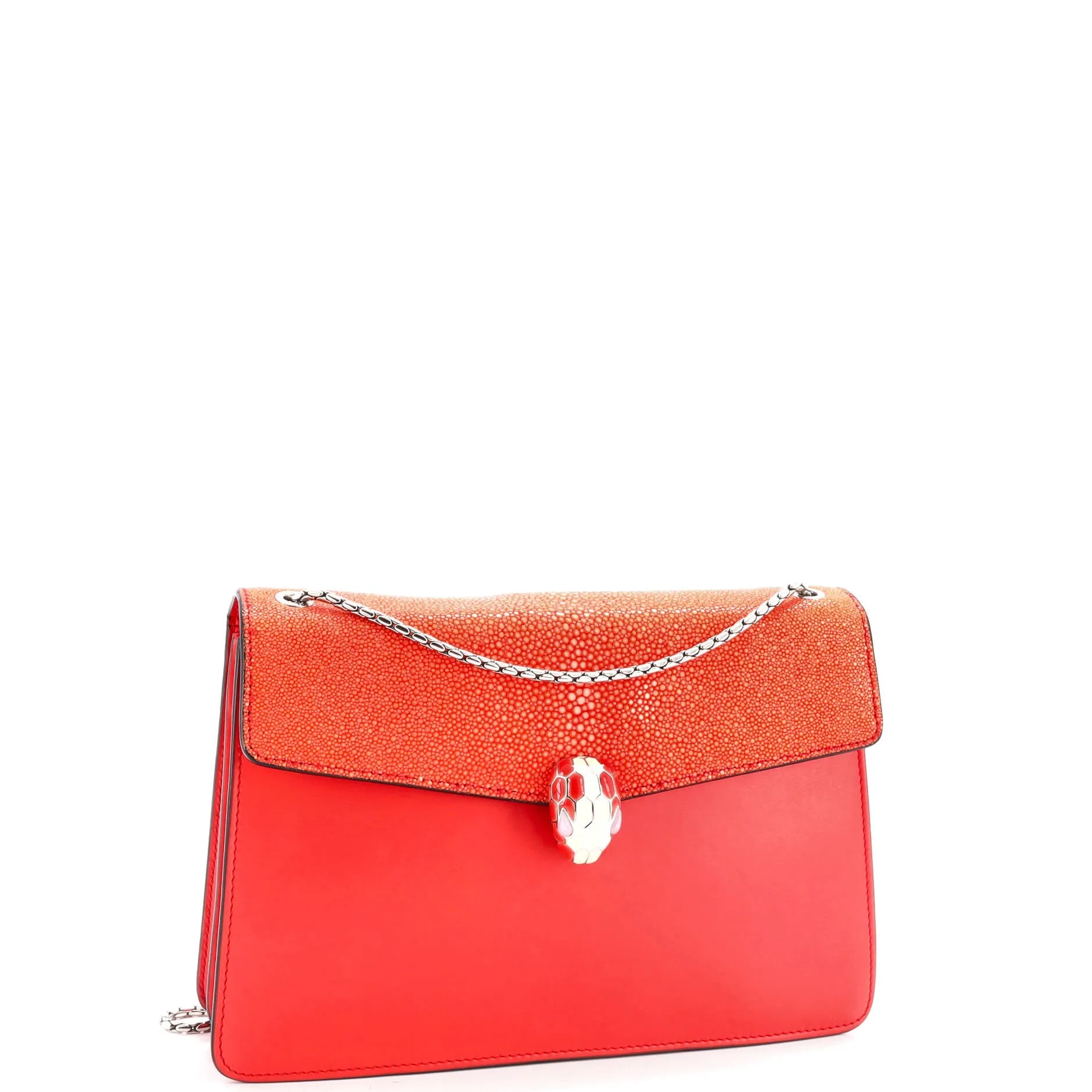 Pre-Loved Bvlgari Serpenti Forever Shoulder Bag Leather and Stingray Medium sold by Zulily product image thumbnail 2