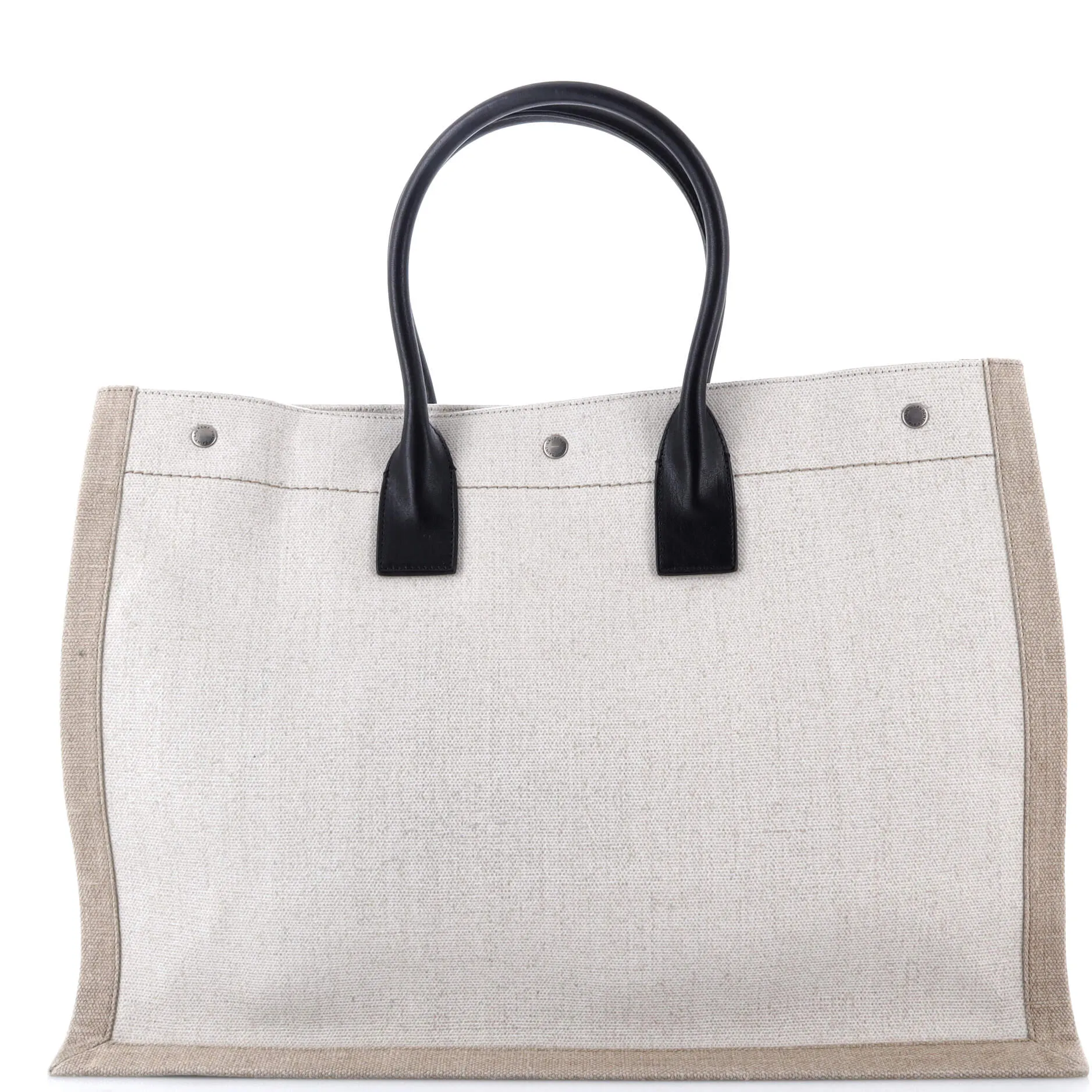 Pre-Loved Saint Laurent Rive Gauche Shopper Tote Canvas Large sold by Zulily product image thumbnail 3