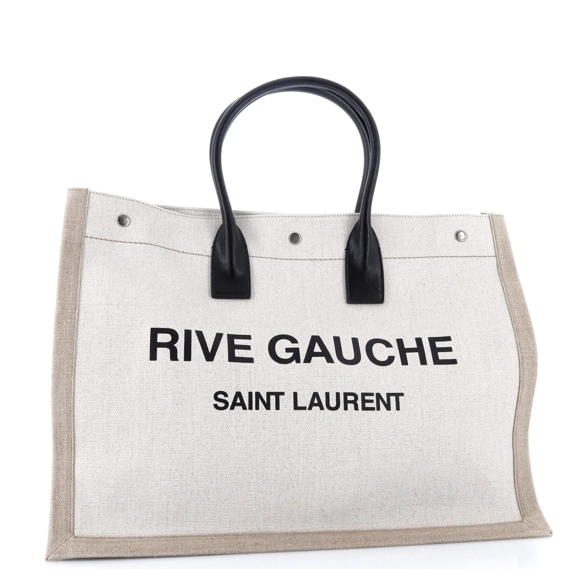 Pre-Loved Saint Laurent Rive Gauche Shopper Tote Canvas Large sold by Zulily product image thumbnail 2