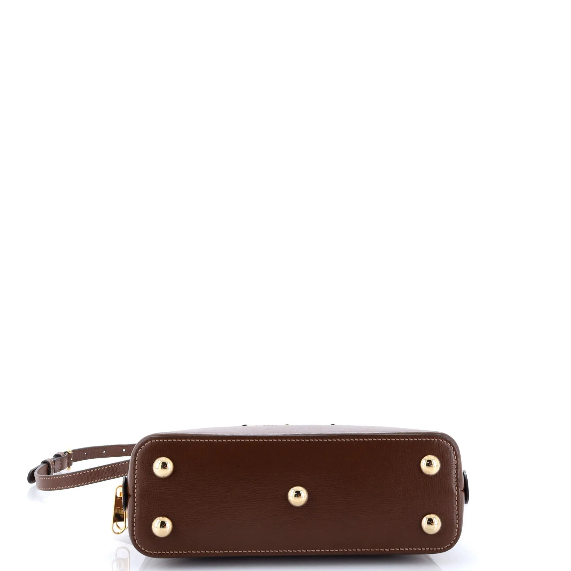 Pre-Loved Gucci Horsebit 1955 Top Handle Bag GG Coated Canvas with Leather Small sold by Zulily product image thumbnail 4