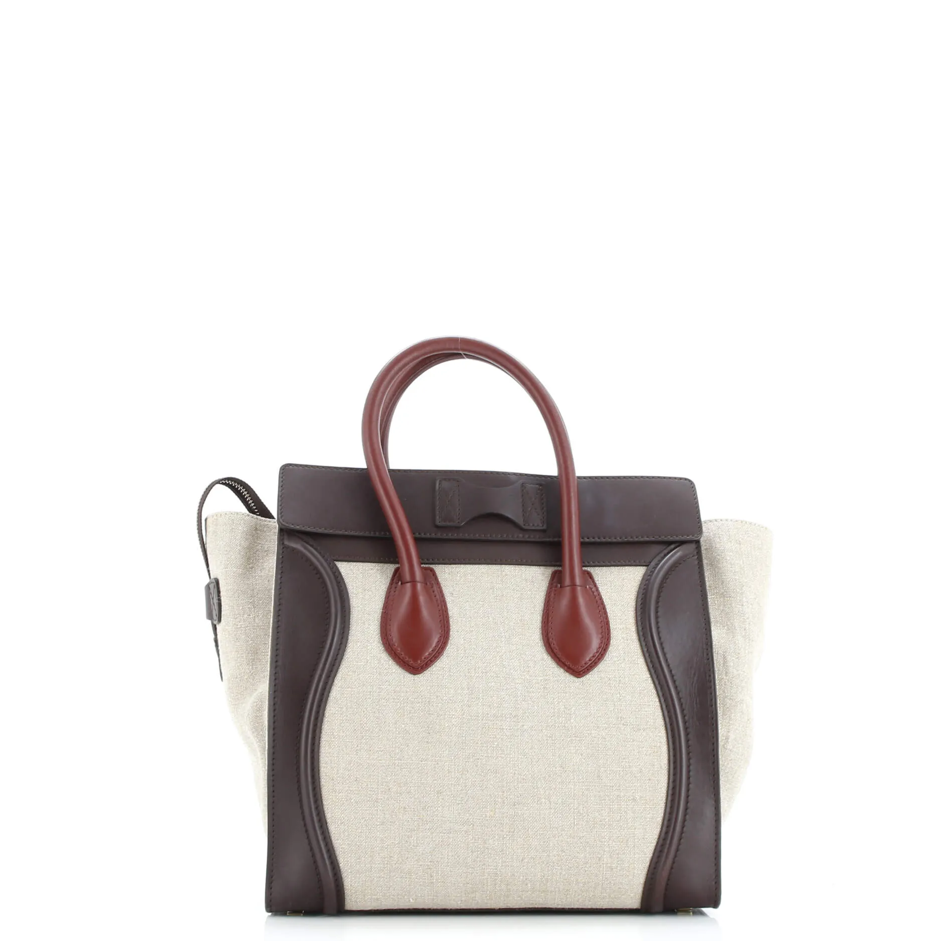 Pre-Loved Celine Luggage Bag Canvas and Leather Mini sold by Zulily product image thumbnail 3