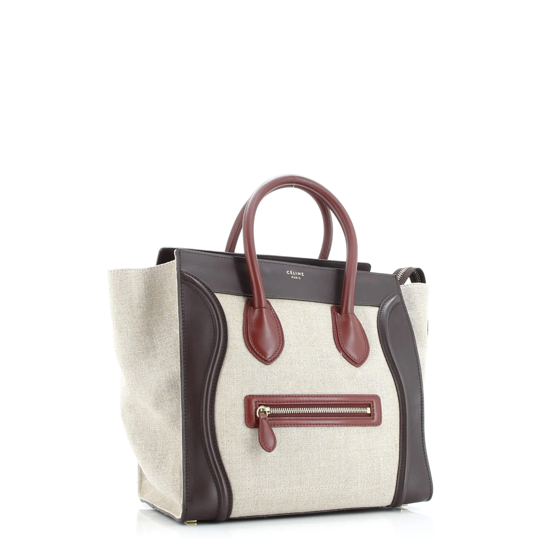 Pre-Loved Celine Luggage Bag Canvas and Leather Mini sold by Zulily product image thumbnail 2