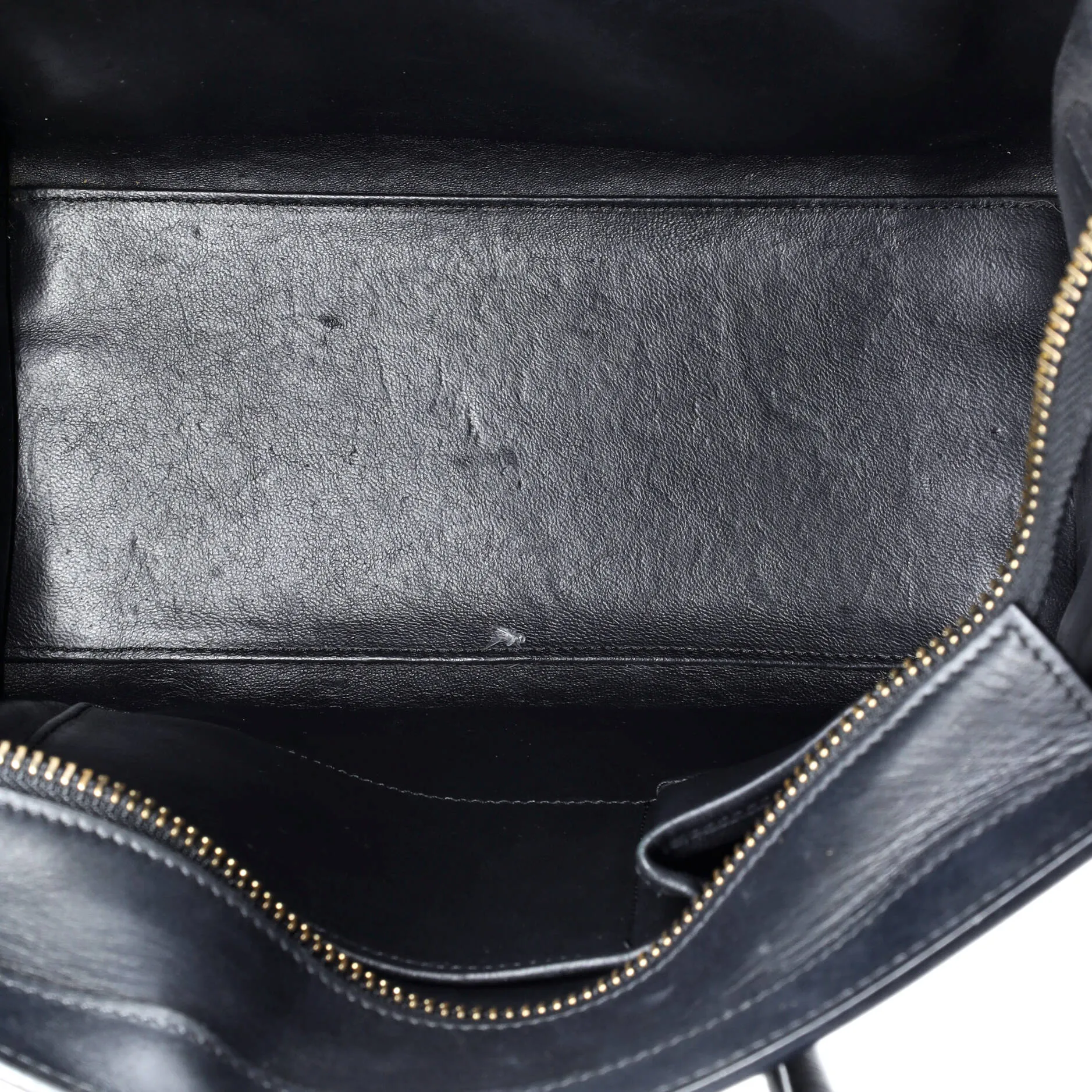Pre-Loved Celine Luggage Bag Smooth Leather Micro sold by Zulily product image thumbnail 5