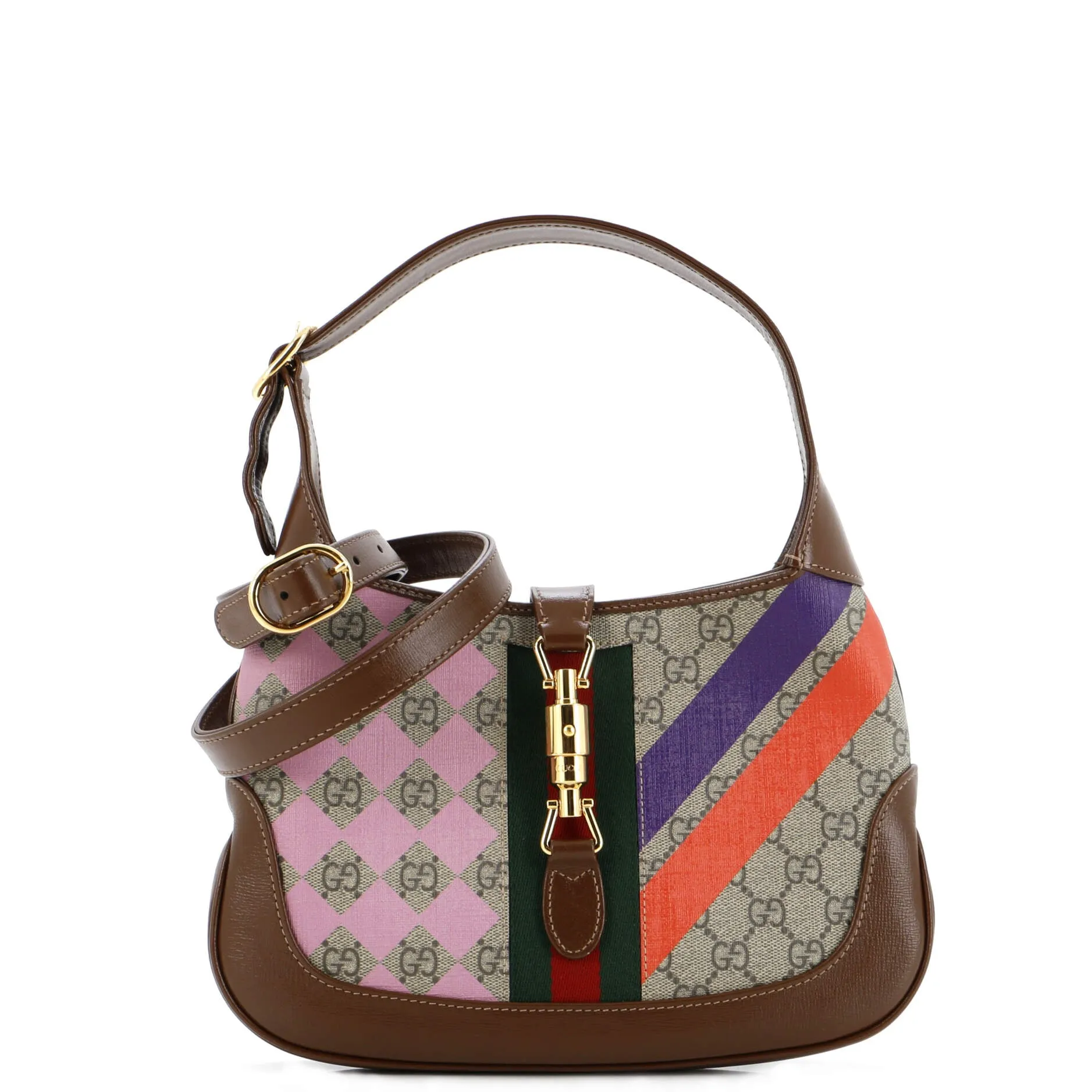 Pre-Loved Gucci Jackie 1961 Hobo Printed GG Coated Canvas Small sold by Zulily