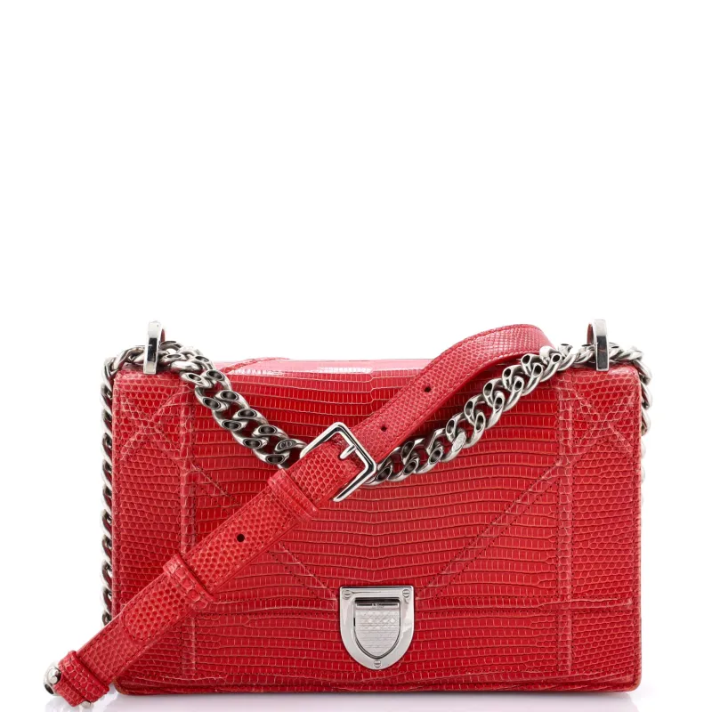 Pre-Loved Christian Dior Diorama Flap Bag Lizard Small sold by Zulily