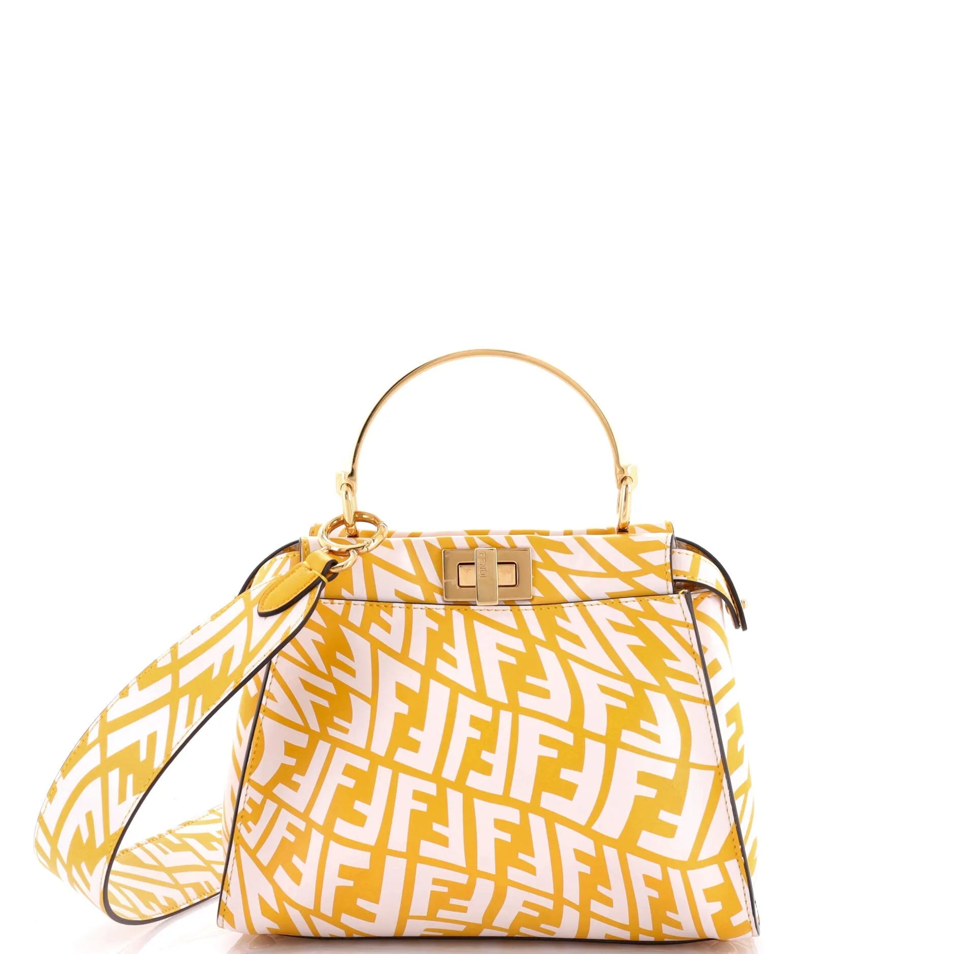 Pre-Loved Fendi Peekaboo Bag Vertigo Zucca Leather Mini sold by Zulily