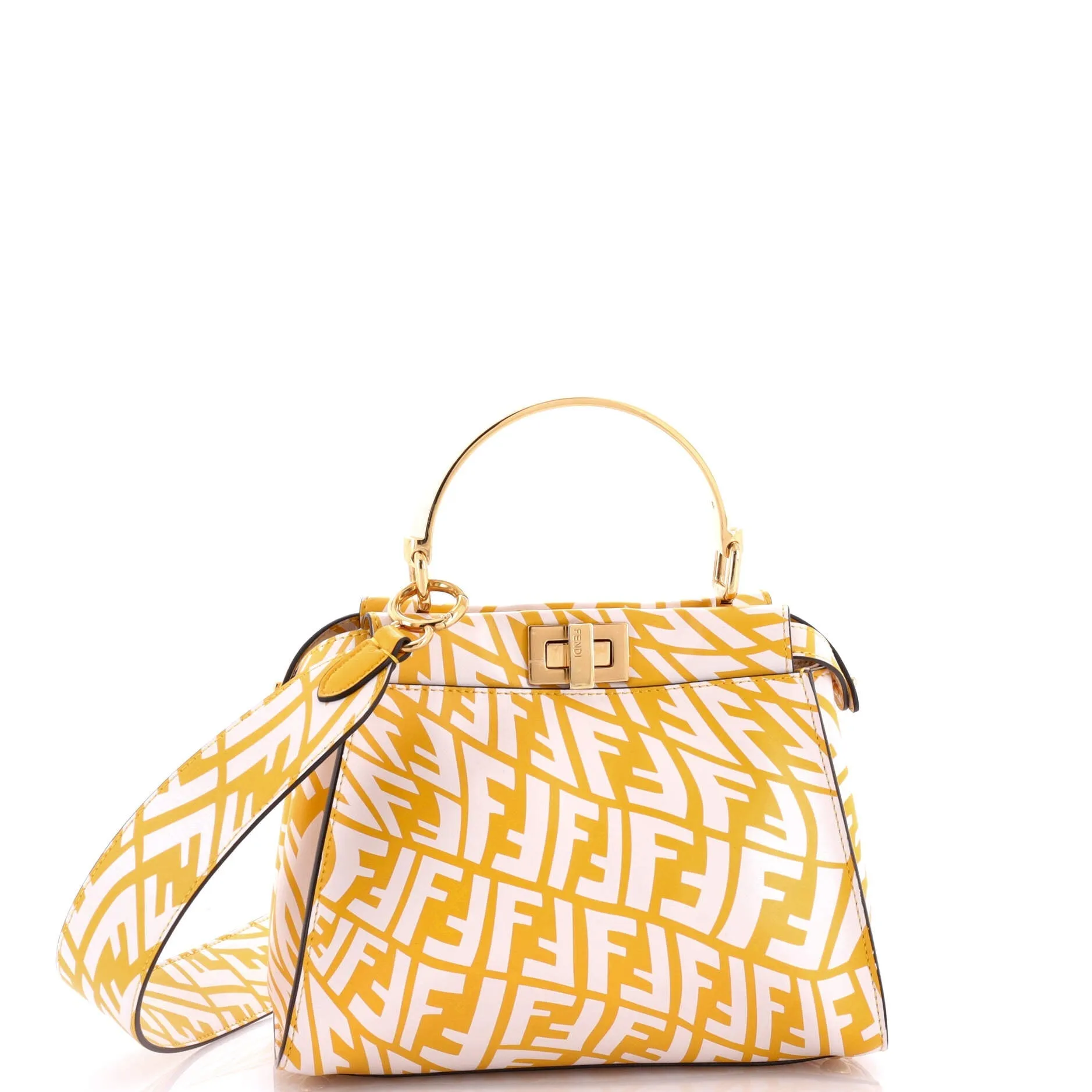 Pre-Loved Fendi Peekaboo Bag Vertigo Zucca Leather Mini sold by Zulily product image thumbnail 2