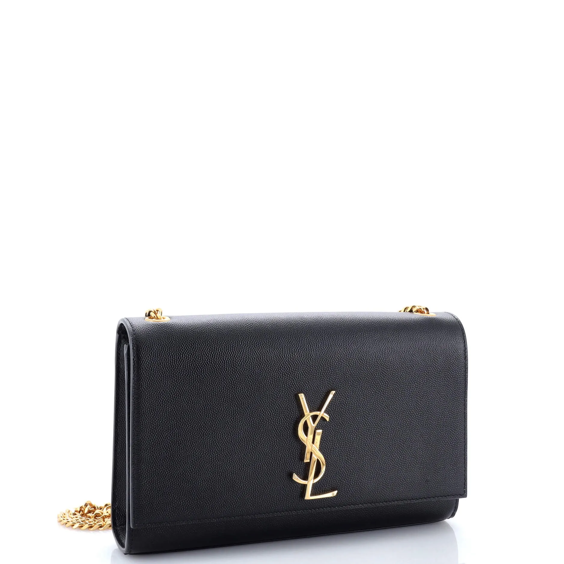 Pre-Loved Saint Laurent Classic Monogram Crossbody Bag Grainy Leather Large sold by Zulily product image thumbnail 2