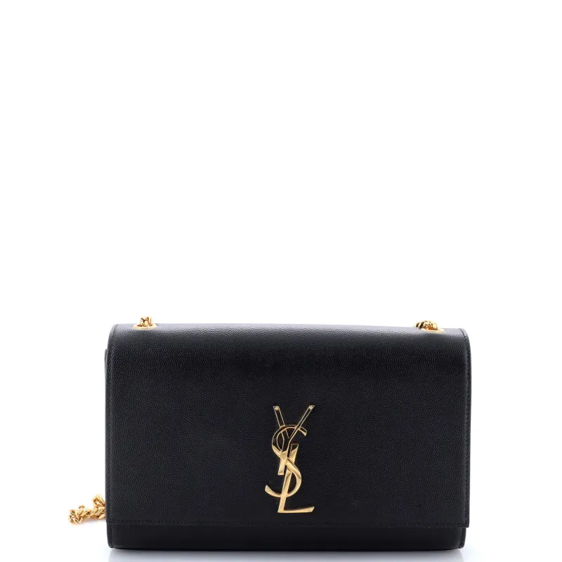 Pre-Loved Saint Laurent Classic Monogram Crossbody Bag Grainy Leather Large sold by Zulily