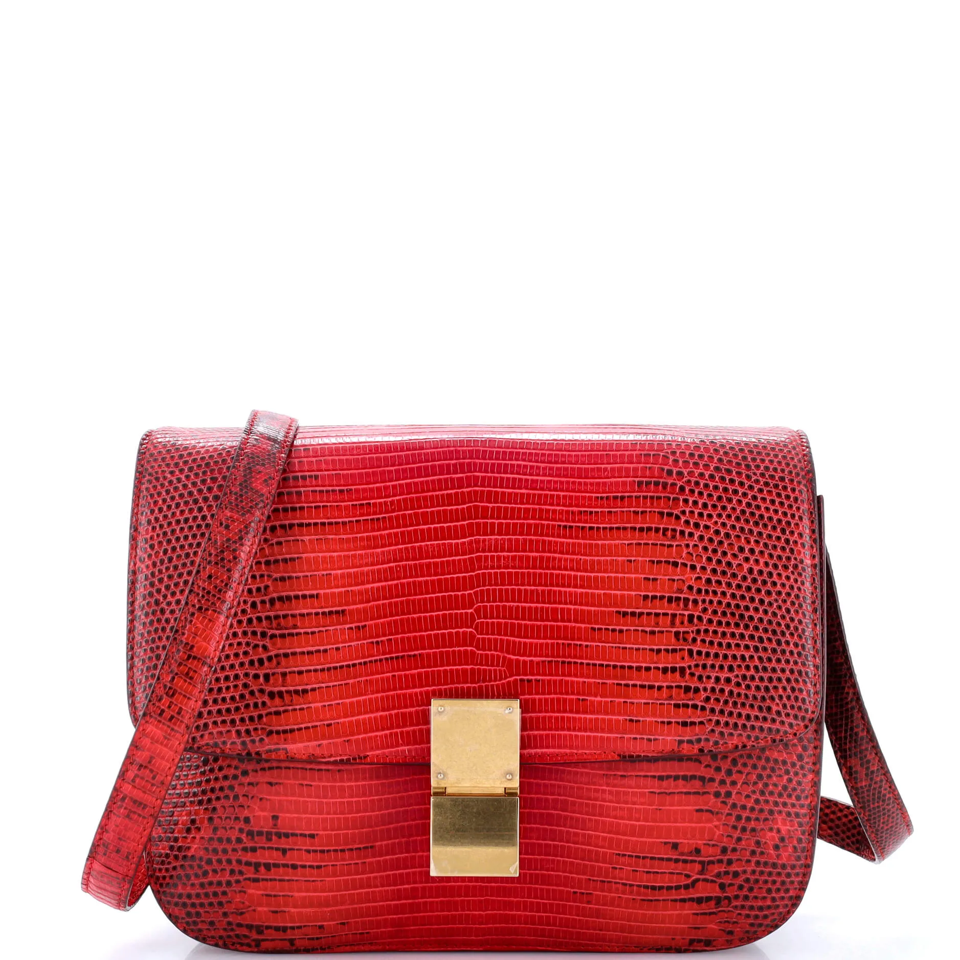 Pre-Loved Celine Classic Box Bag Lizard Medium sold by Zulily