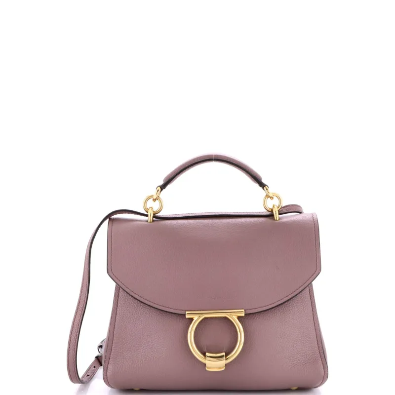 Pre-Loved Ferragamo Margot Satchel Leather Small sold by Zulily