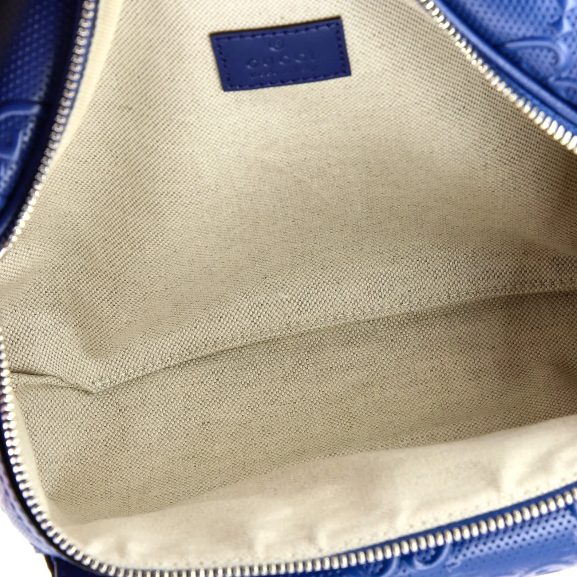 Pre-Loved Gucci Front Pocket Belt Bag GG Embossed Perforated Leather sold by Zulily product image thumbnail 5