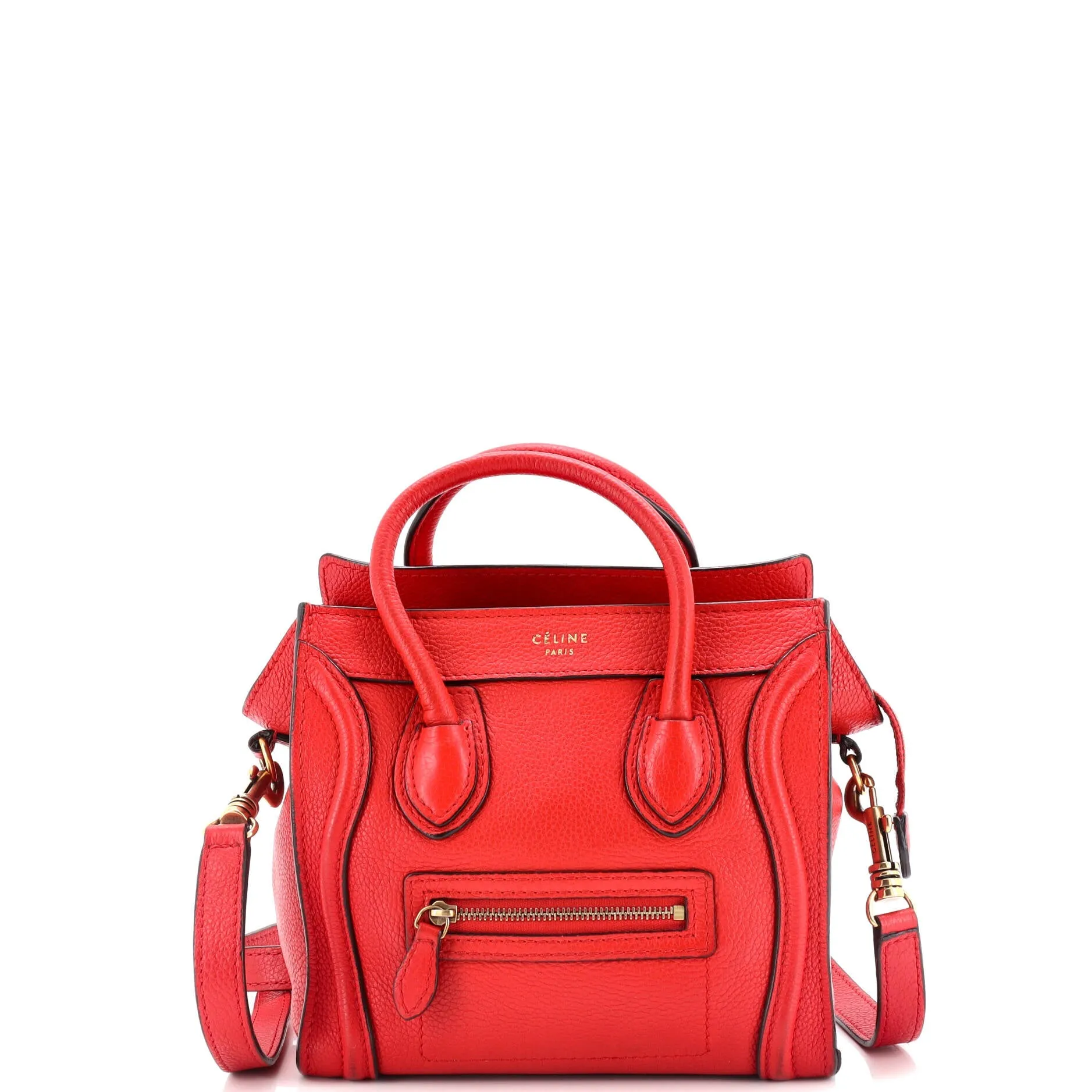 Pre-Loved Celine Luggage Bag Grainy Leather Nano sold by Zulily