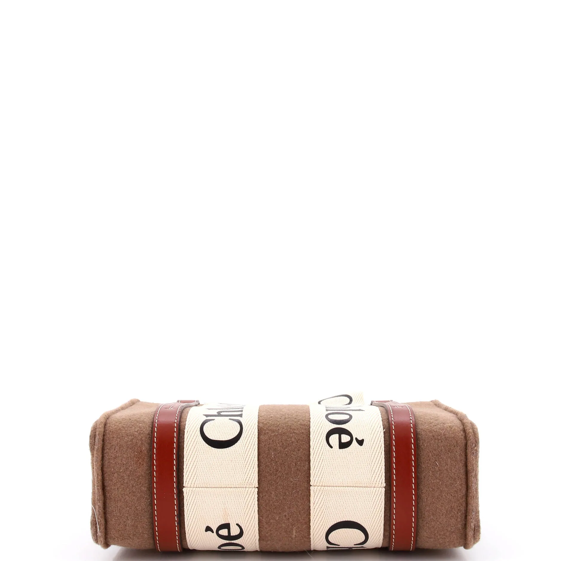 Pre-Loved Chloe Woody Tote Recycled Felt with Leather and Canvas Small sold by Zulily product image thumbnail 4