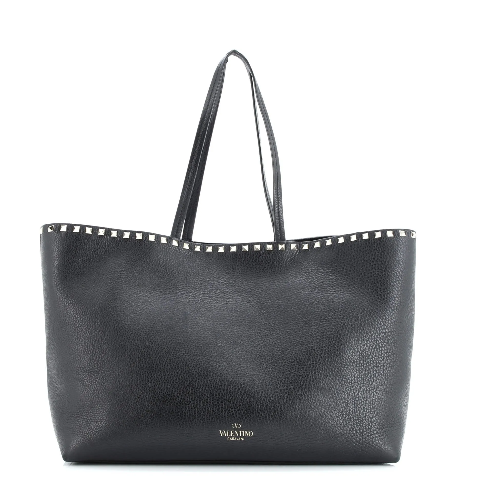 Pre-Loved Valentino Rockstud Shopper Tote Leather Large sold by Zulily product image thumbnail 5