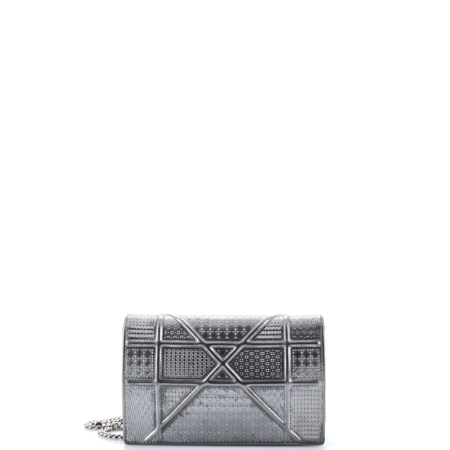 Pre-Loved Christian Dior Diorama Wallet on Chain Cannage Embossed Calfskin sold by Zulily product image thumbnail 3