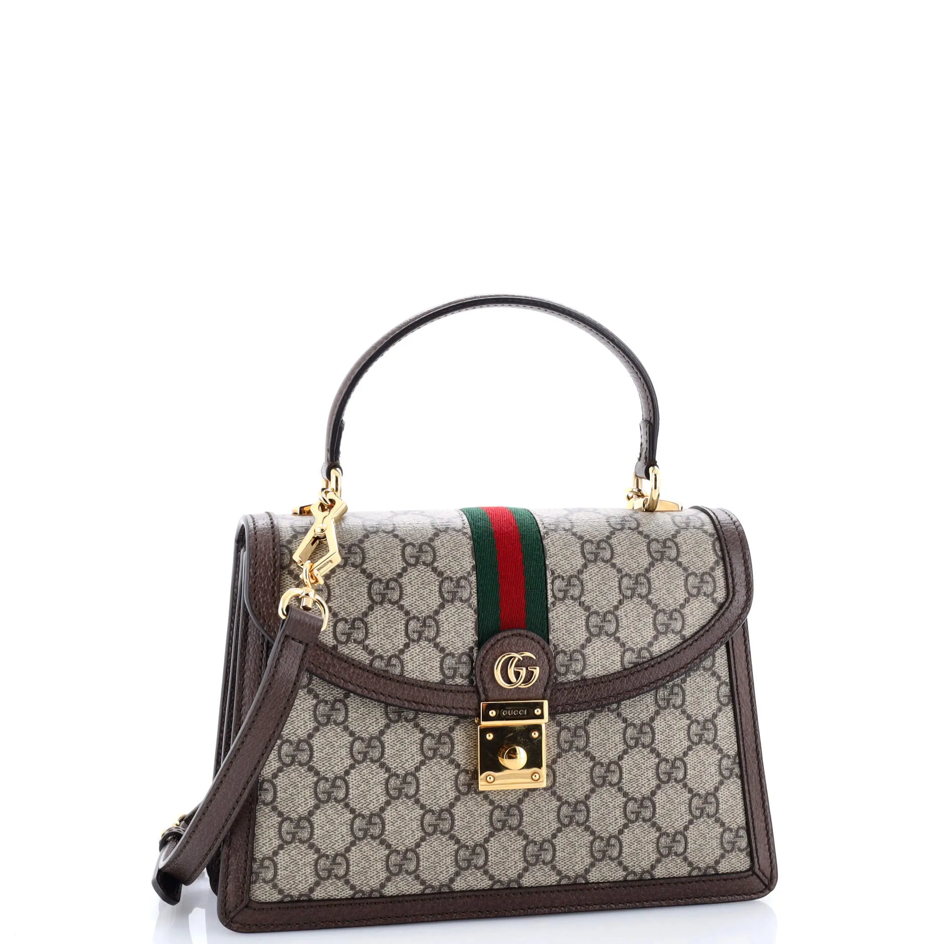 Pre-Loved Gucci Ophidia Flap Top Handle Bag GG Coated Canvas Small sold by Zulily product image thumbnail 2