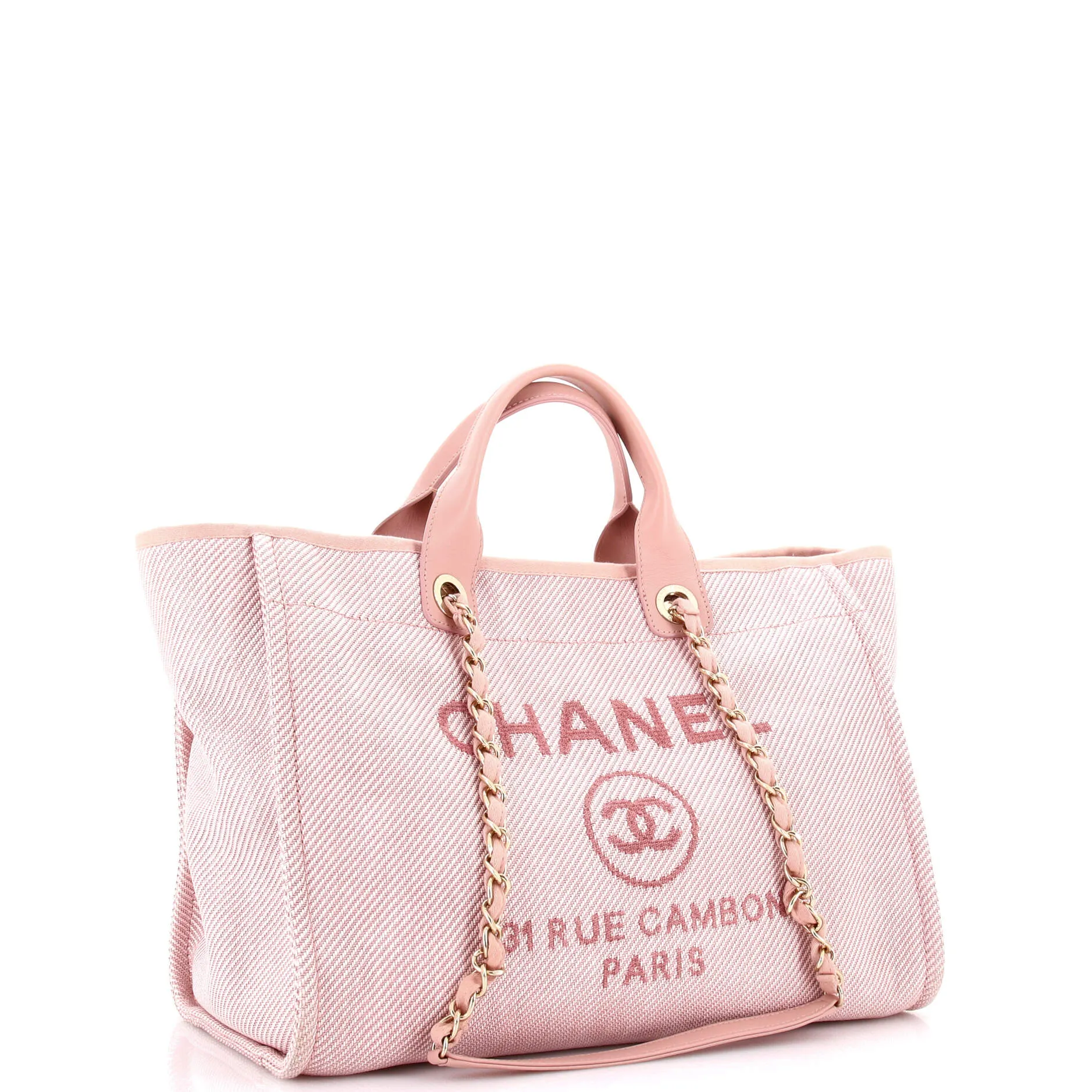 Pre-Loved Chanel Deauville Tote Mixed Fibers Medium sold by Zulily product image thumbnail 2