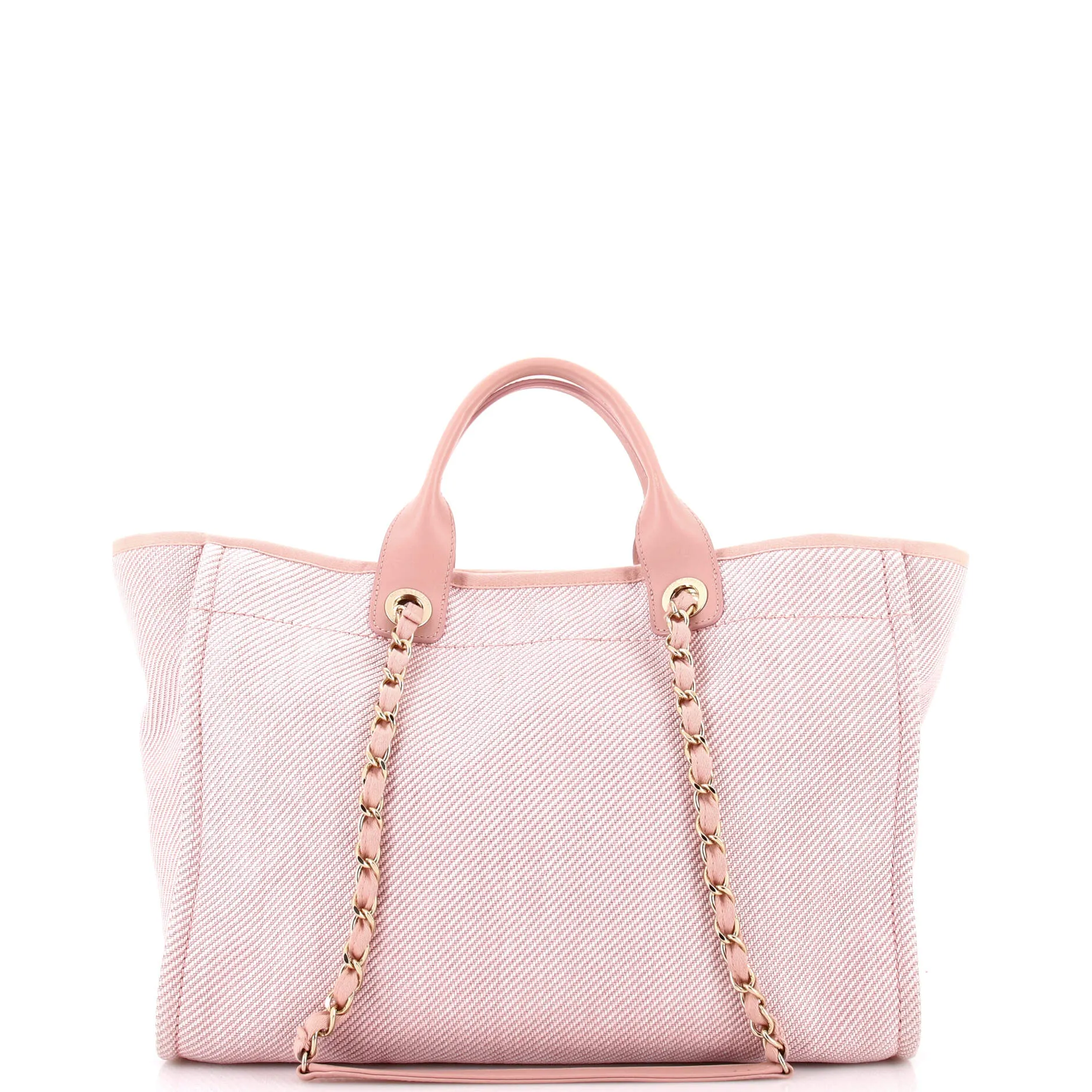 Pre-Loved Chanel Deauville Tote Mixed Fibers Medium sold by Zulily product image thumbnail 3