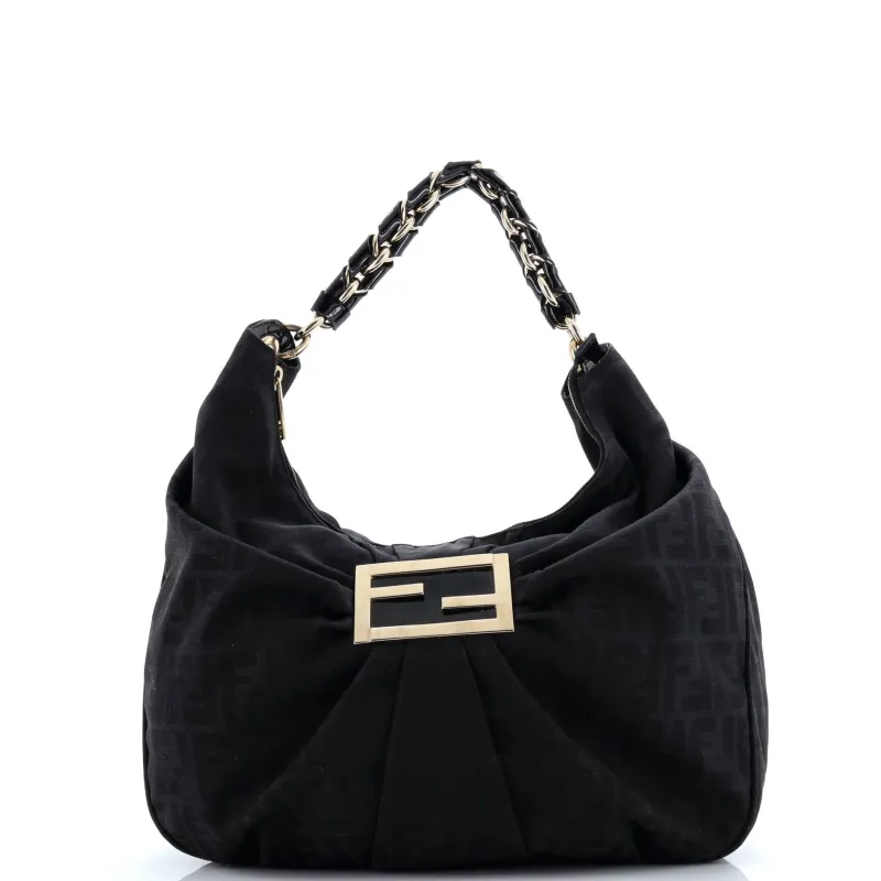 Pre-Loved Fendi Mia Hobo Zucca Canvas Large sold by Zulily