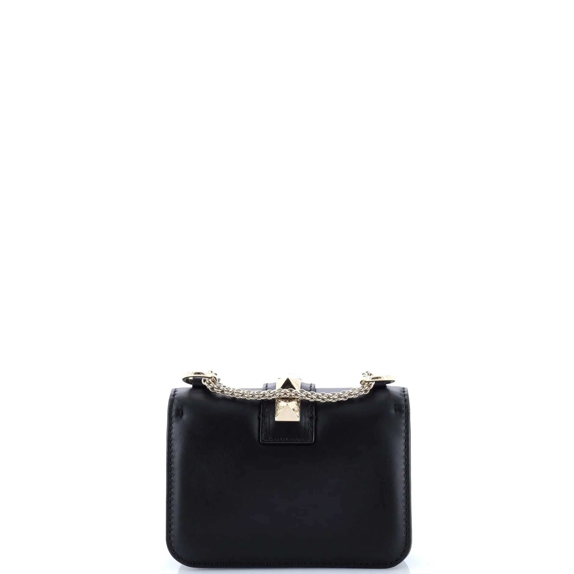Pre-Loved Valentino Glam Lock Shoulder Bag Leather Mini sold by Zulily product image thumbnail 3