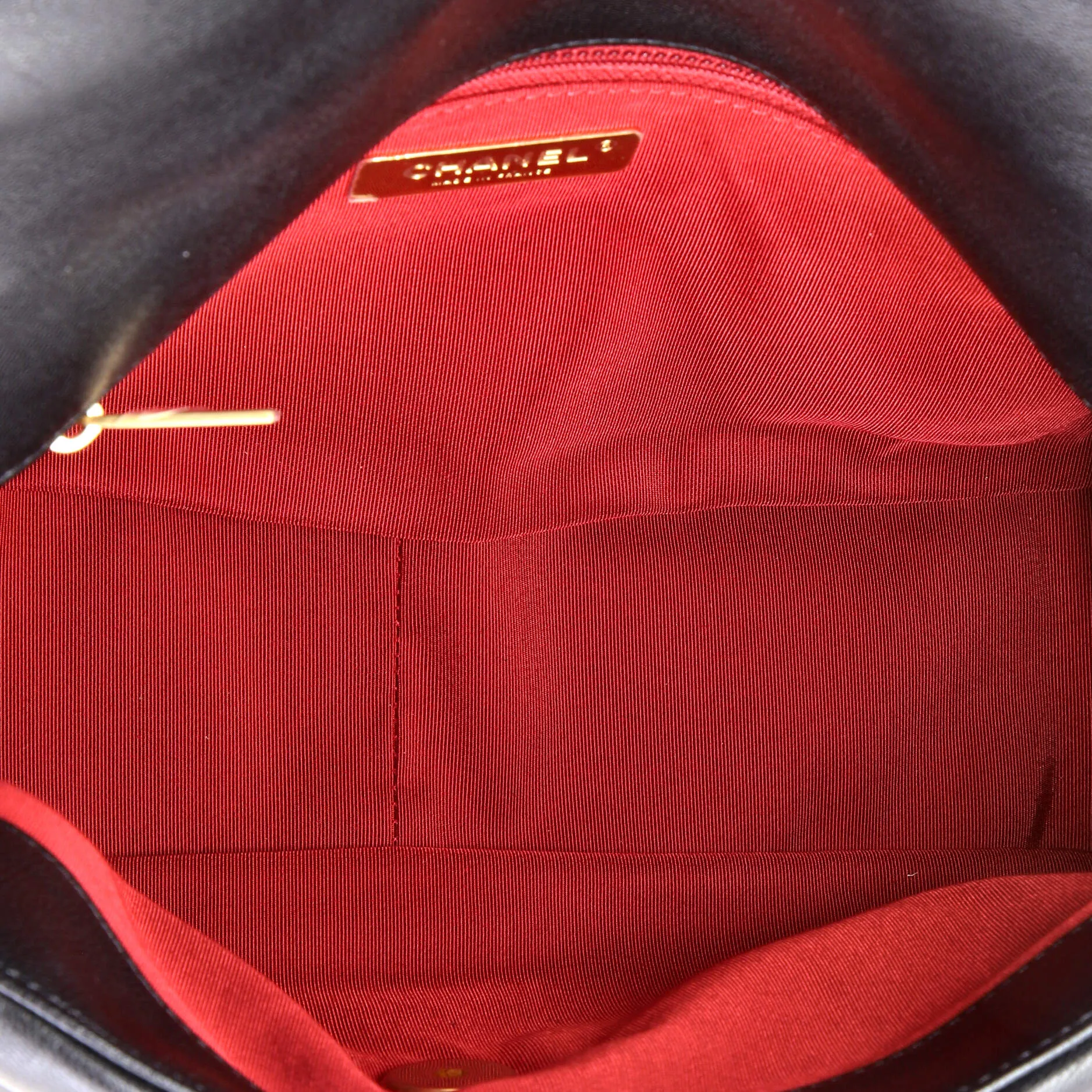 Pre-Loved Chanel 19 Flap Bag Quilted Leather Large sold by Zulily product image thumbnail 5