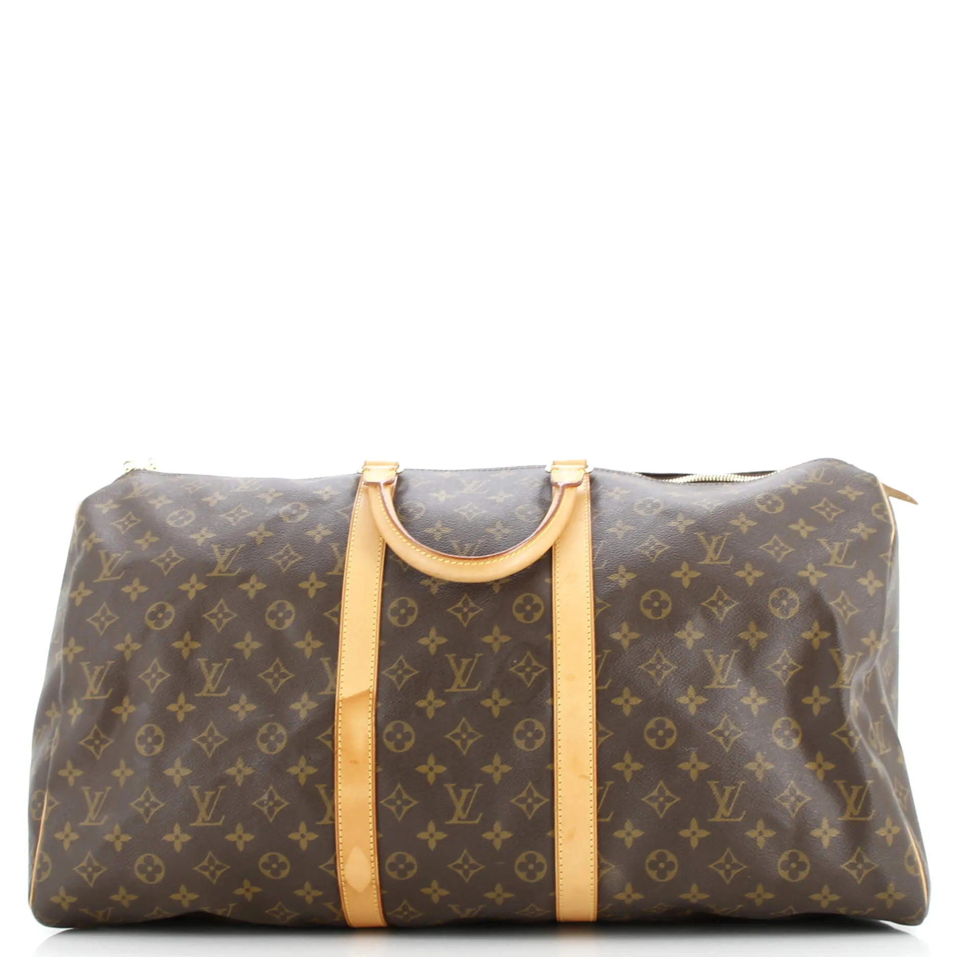 Pre-Loved Louis Vuitton Keepall Bag Monogram Canvas 55 sold by Zulily