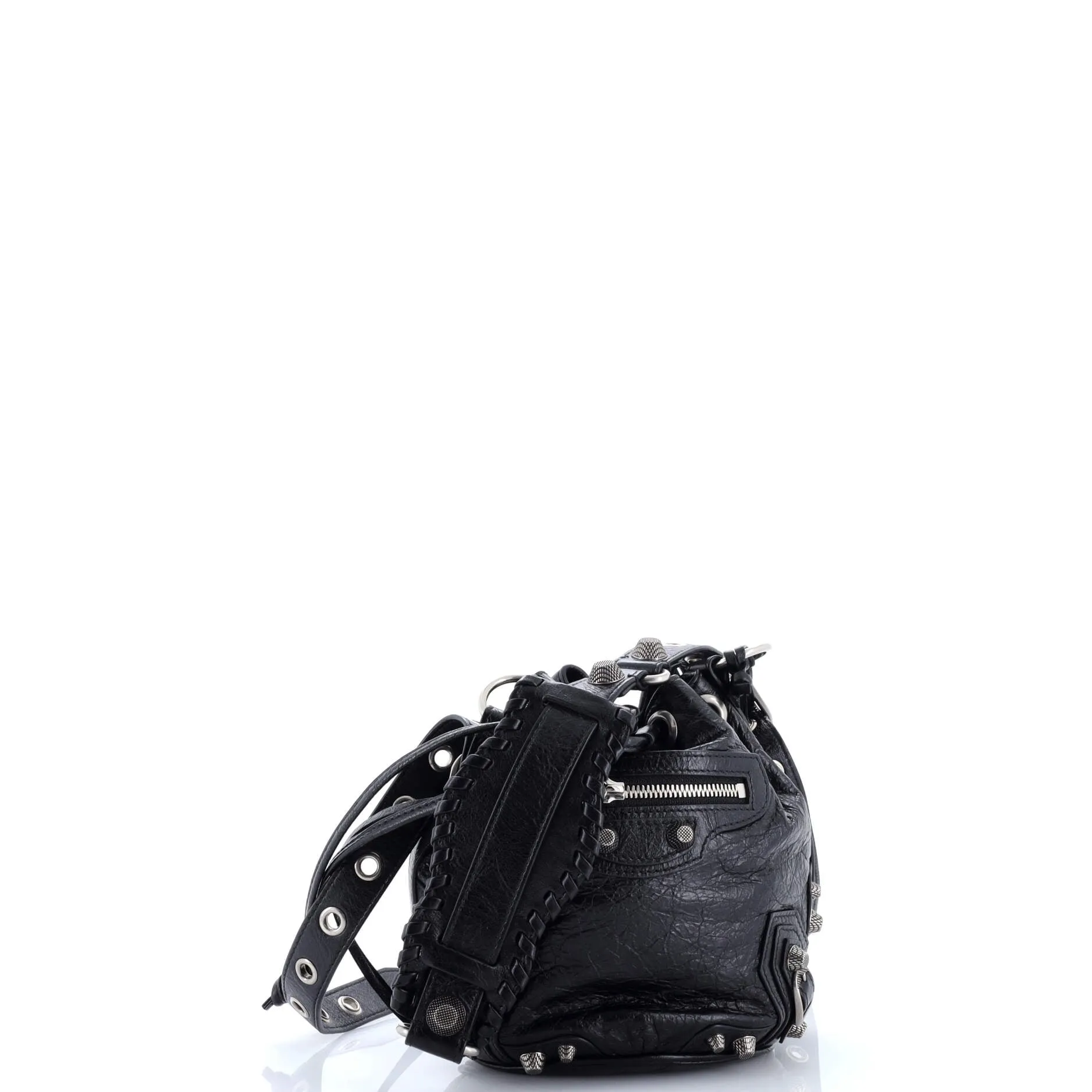 Pre-Loved Balenciaga Le Cagole Giant Studs Bucket Bag Leather XS sold by Zulily product image thumbnail 3