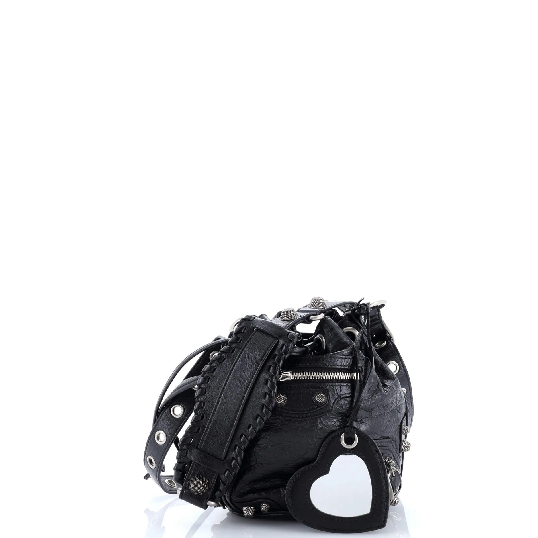 Pre-Loved Balenciaga Le Cagole Giant Studs Bucket Bag Leather XS sold by Zulily product image thumbnail 2