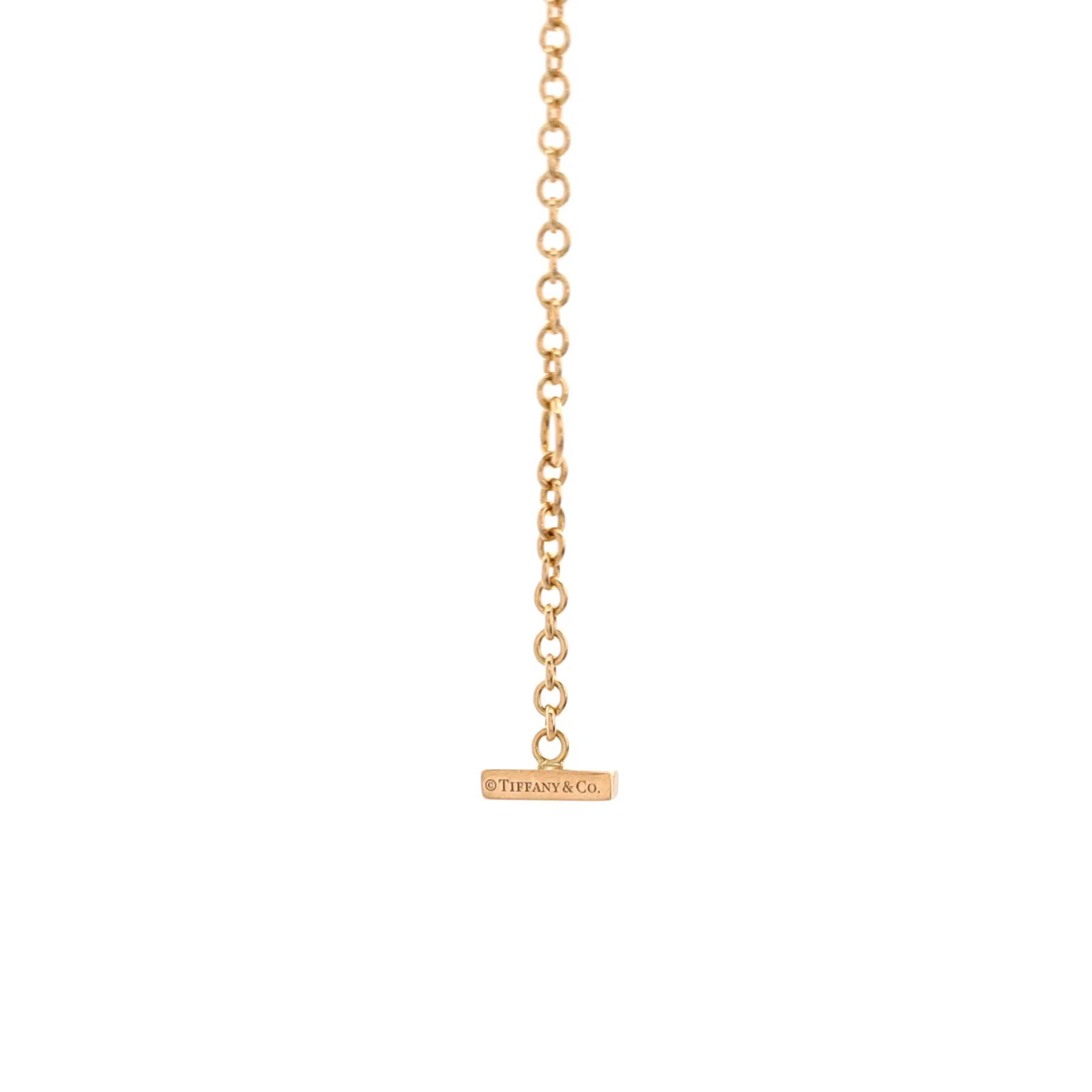 Pre-Loved Tiffany T Smile Chain Bracelet 18K Yellow Gold with Diamonds Medium sold by Zulily product image thumbnail 3